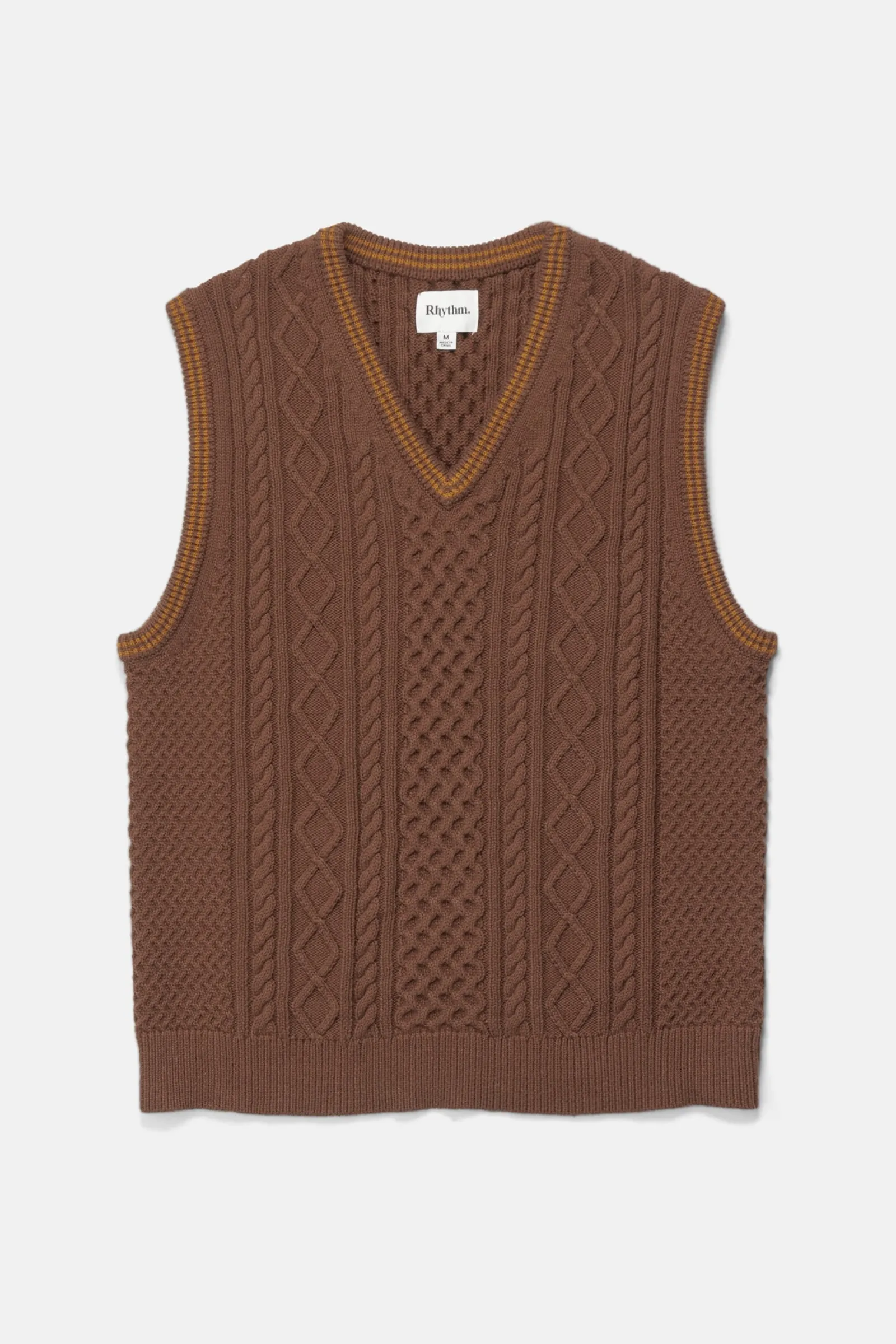 Rhythm Livin Assembly Fisherman Knit Vest- Fleece