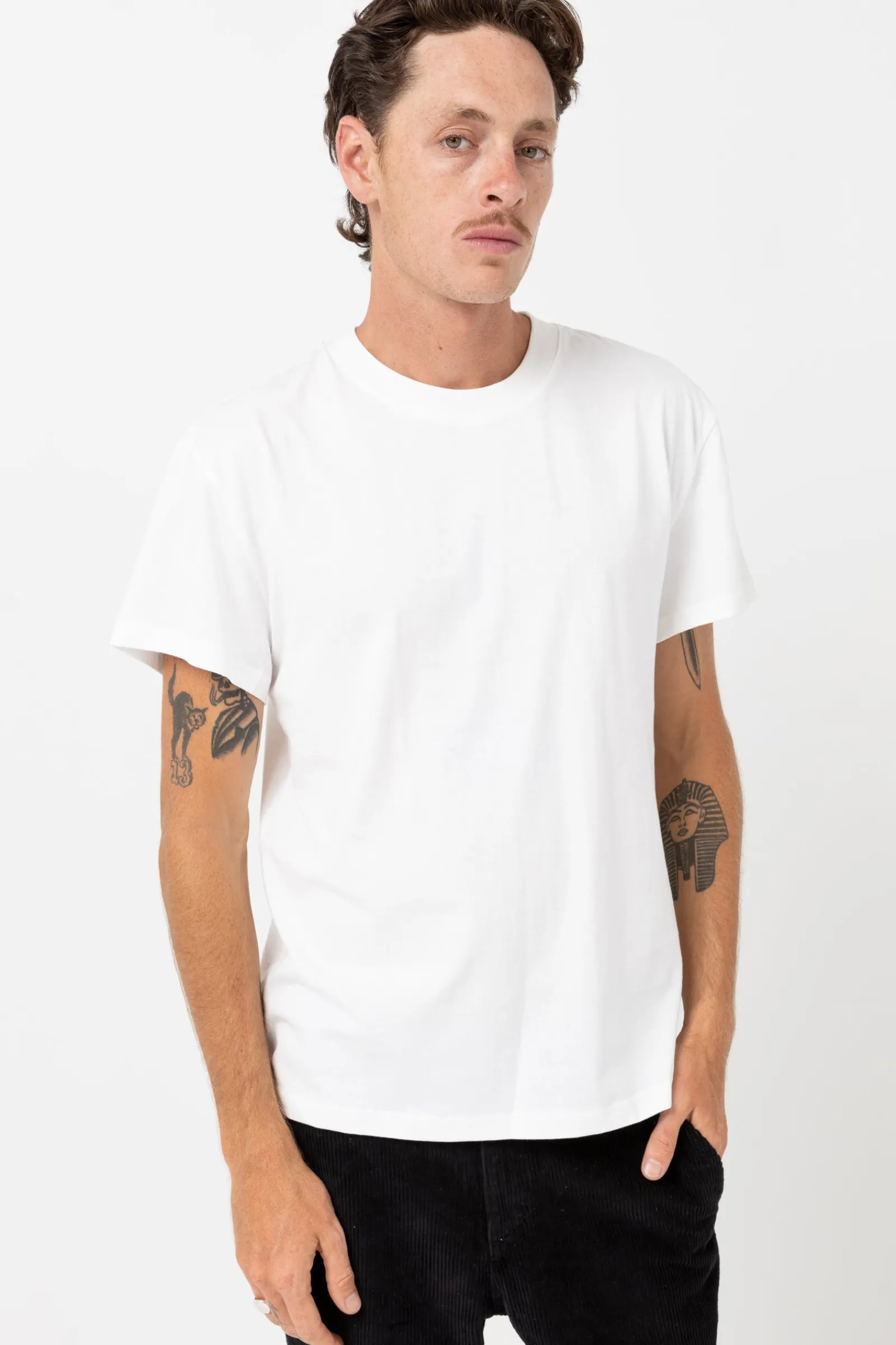 Rhythm Livin Band SS T-Shirt Vintage White- T-shirts