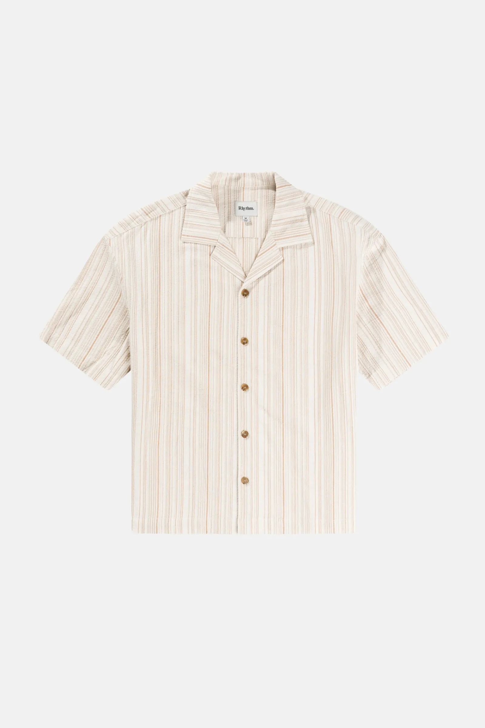 Rhythm Livin Benny Relaxed Stripe Ss Shirt- Woven Shirts