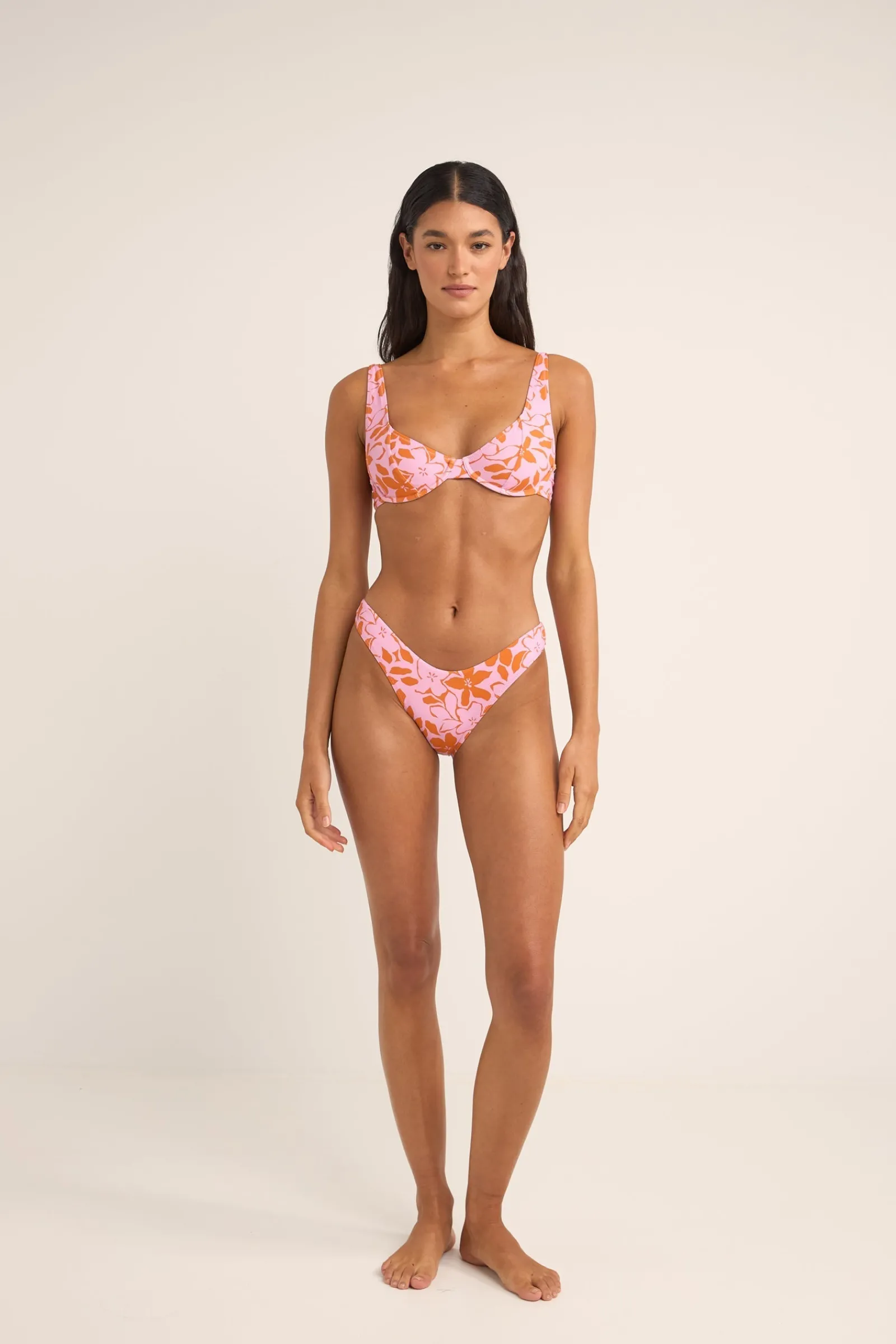 Rhythm Livin Bora Bora Floral Hi Cut Pant-Women Swim Bottoms