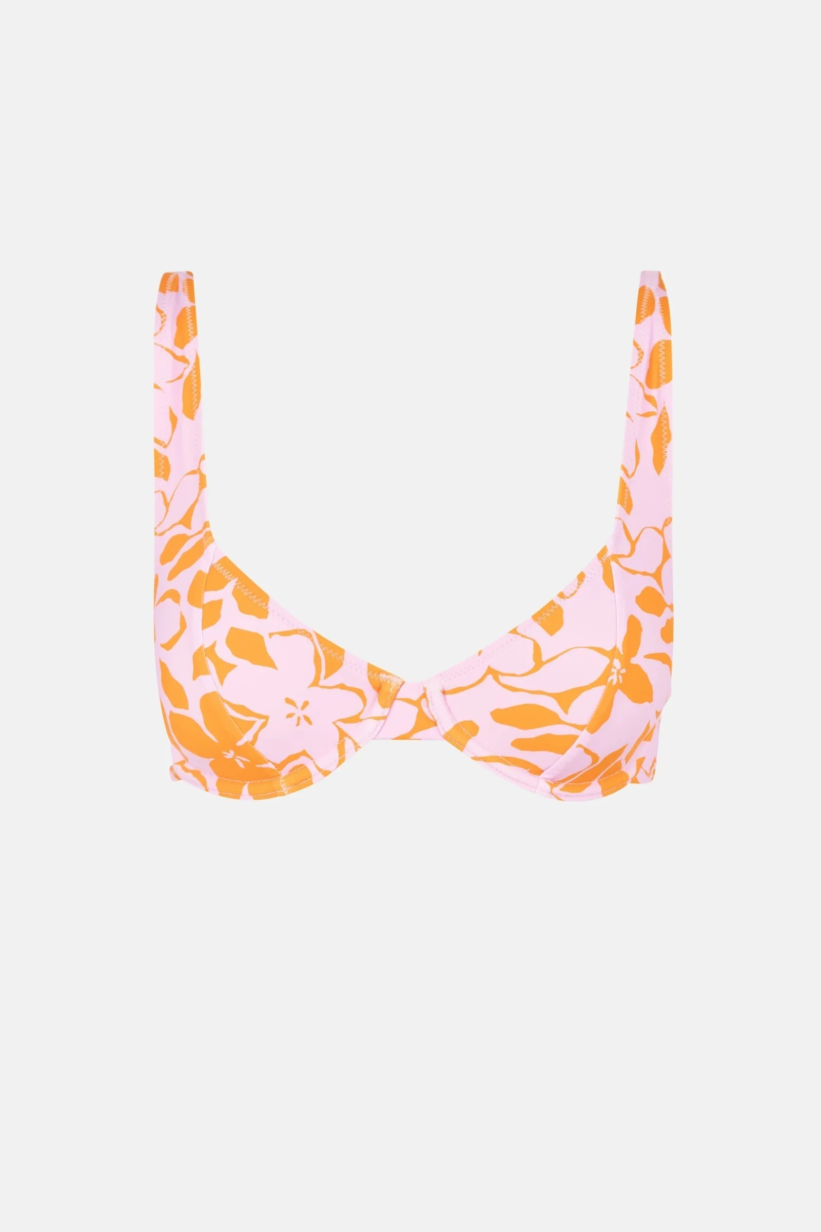 Rhythm Livin Bora Bora Floral Panelled Underwire Top-Women Swim Tops