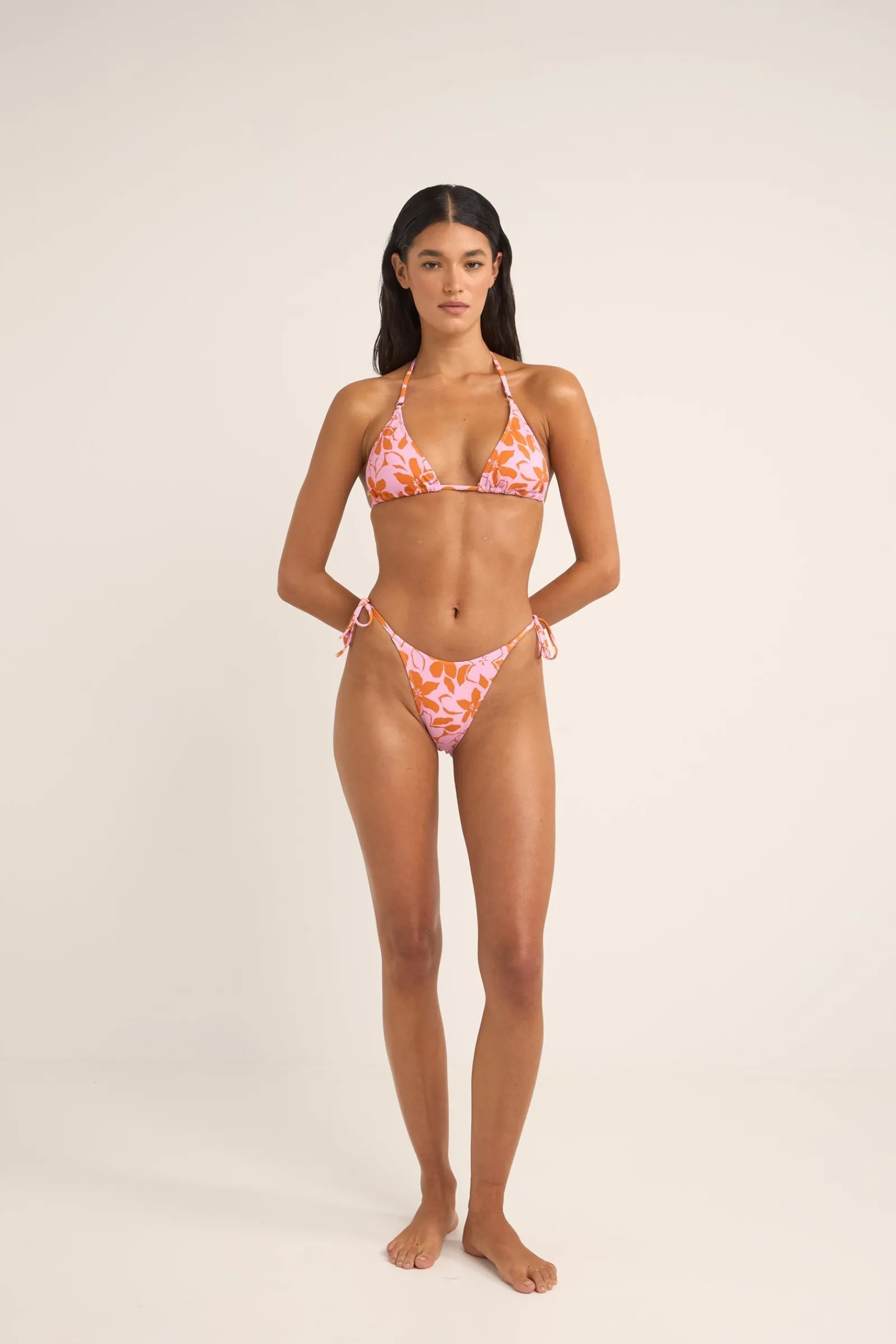 Rhythm Livin Bora Bora Floral Tie Side Hi Cut Pant-Women Swim Bottoms