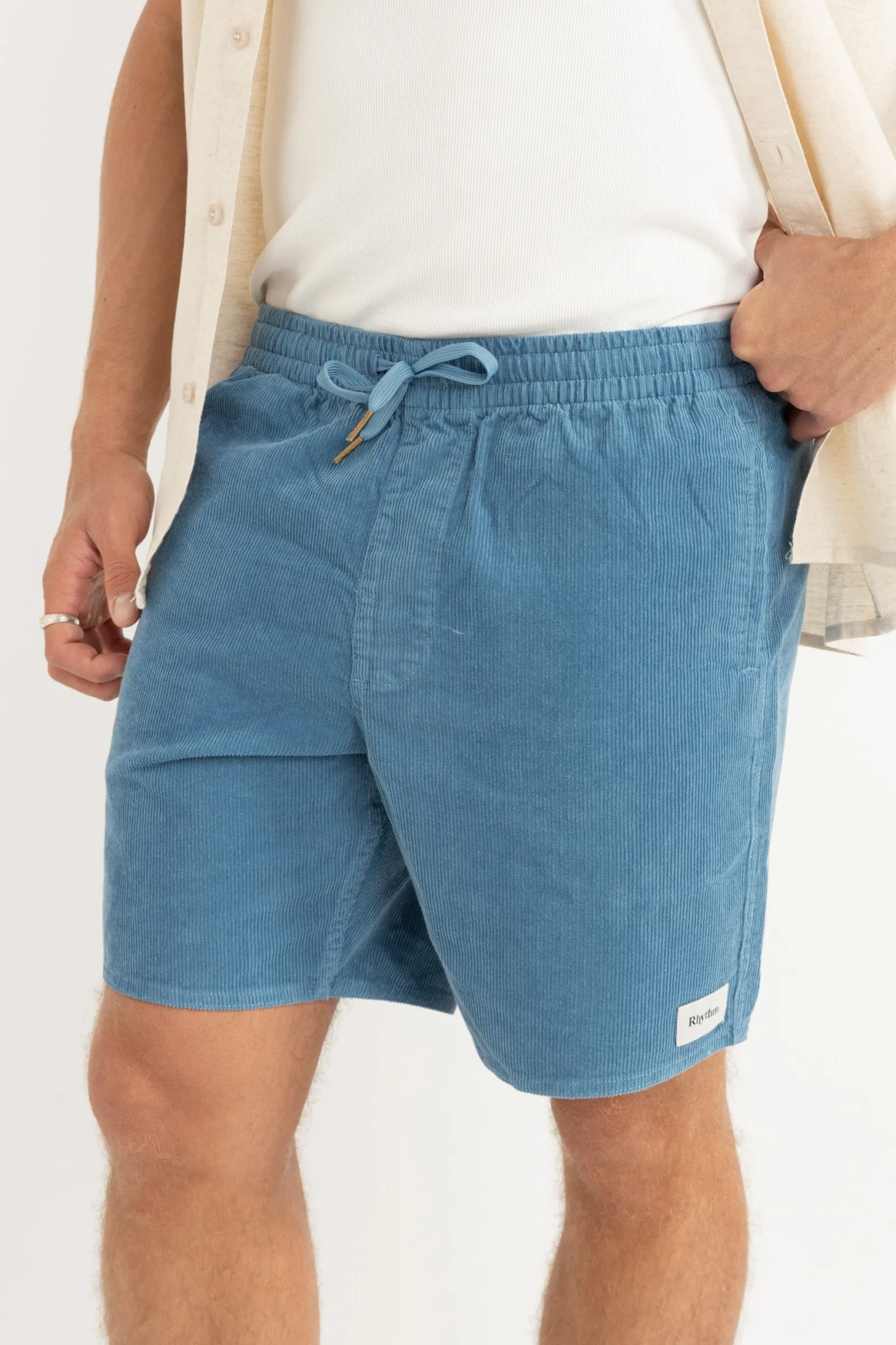 Rhythm Livin Classic Cord Jam Mineral Blue- Shorts