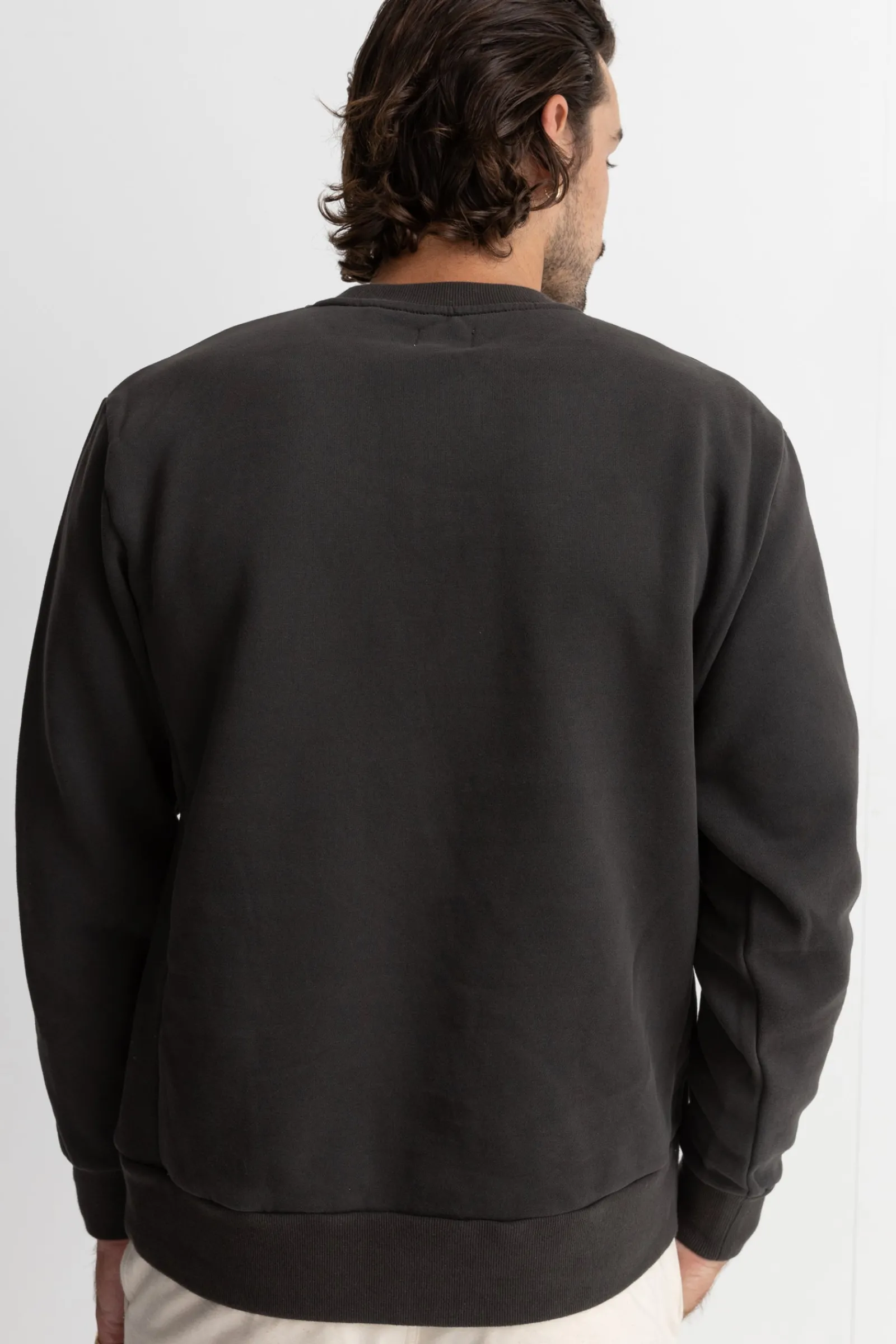 Rhythm Livin Classic Fleece Crew Vintage Black- Fleece