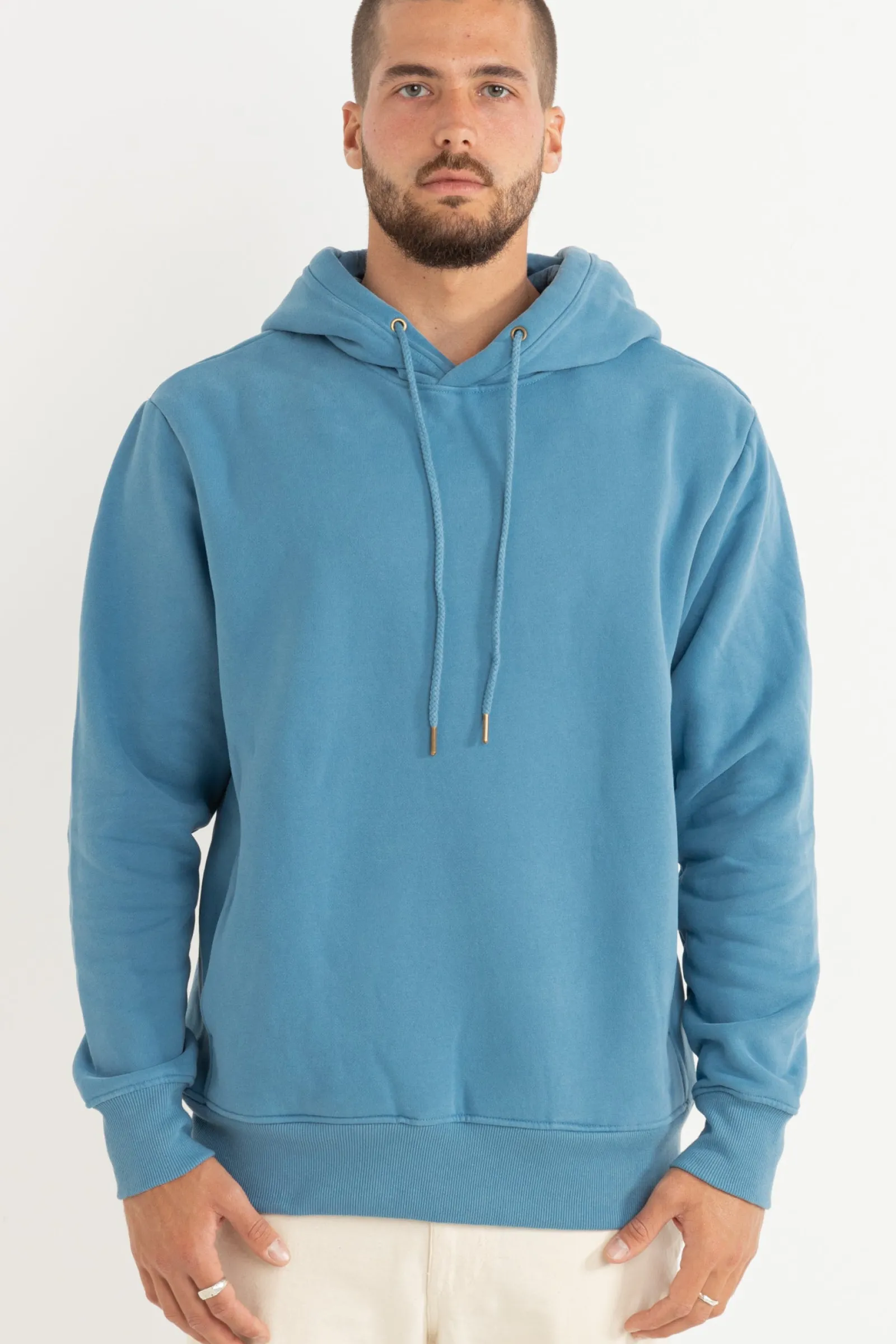 Rhythm Livin Classic Fleece Hood Mineral Blue- Fleece