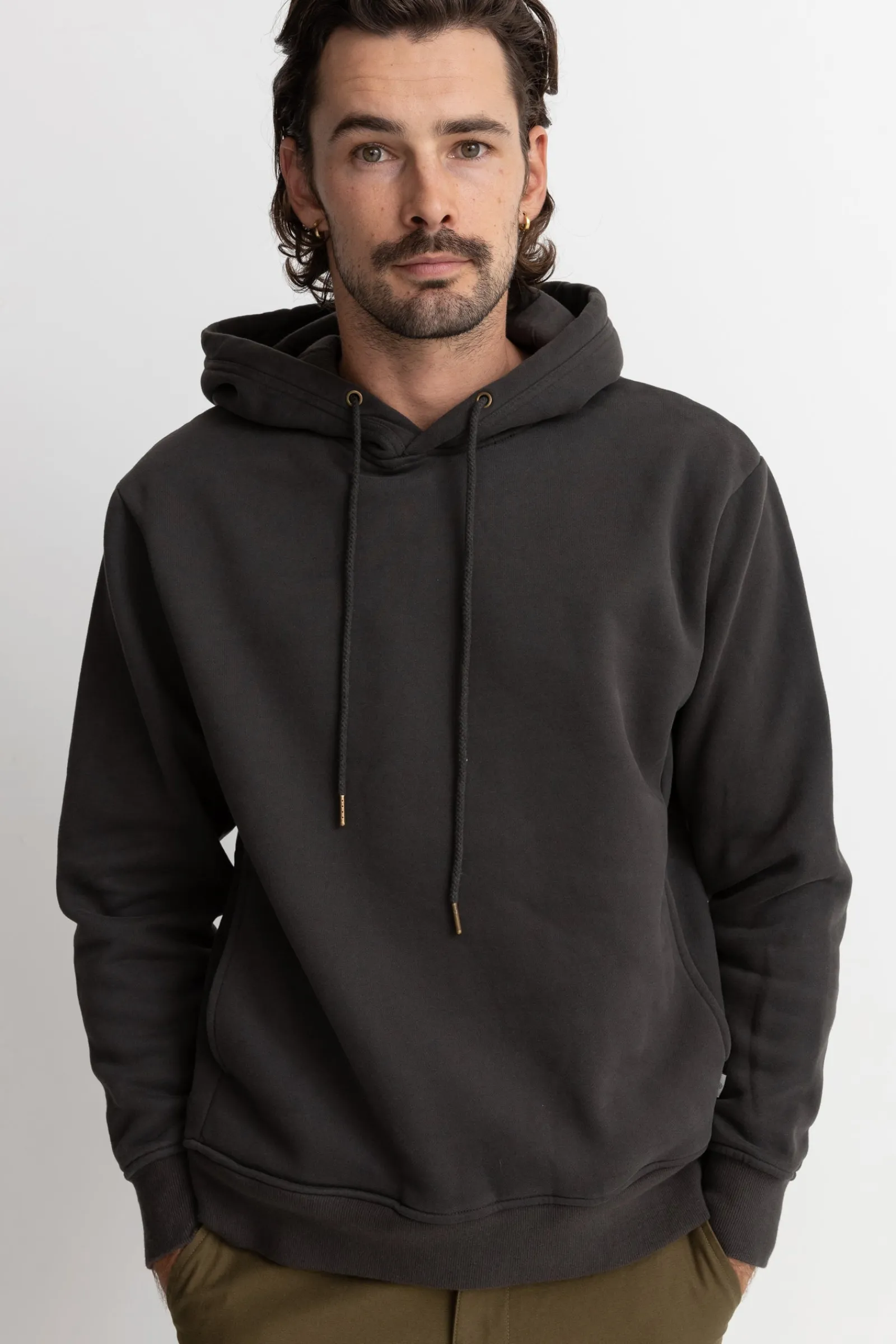 Rhythm Livin Classic Fleece Hood Vintage Black- Fleece