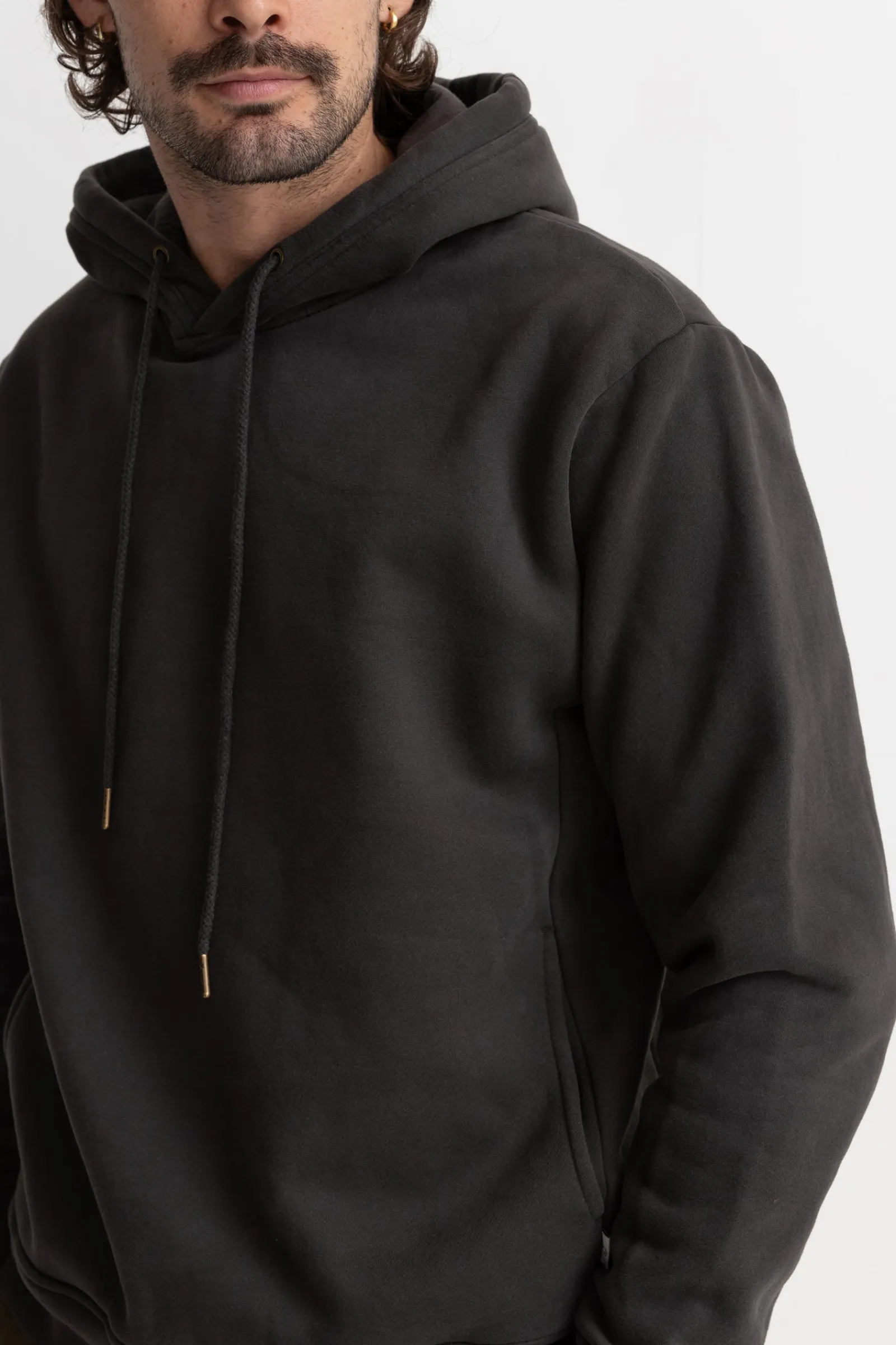 Rhythm Livin Classic Fleece Hood Vintage Black- Fleece