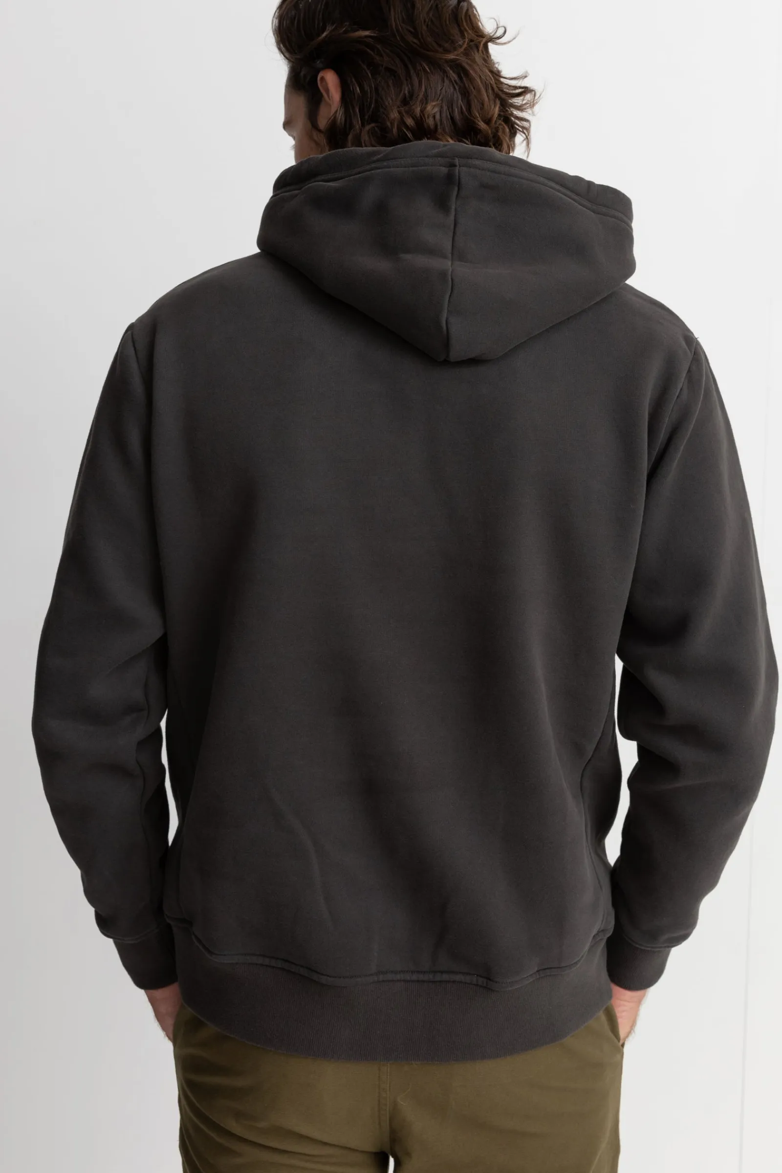 Rhythm Livin Classic Fleece Hood Vintage Black- Fleece