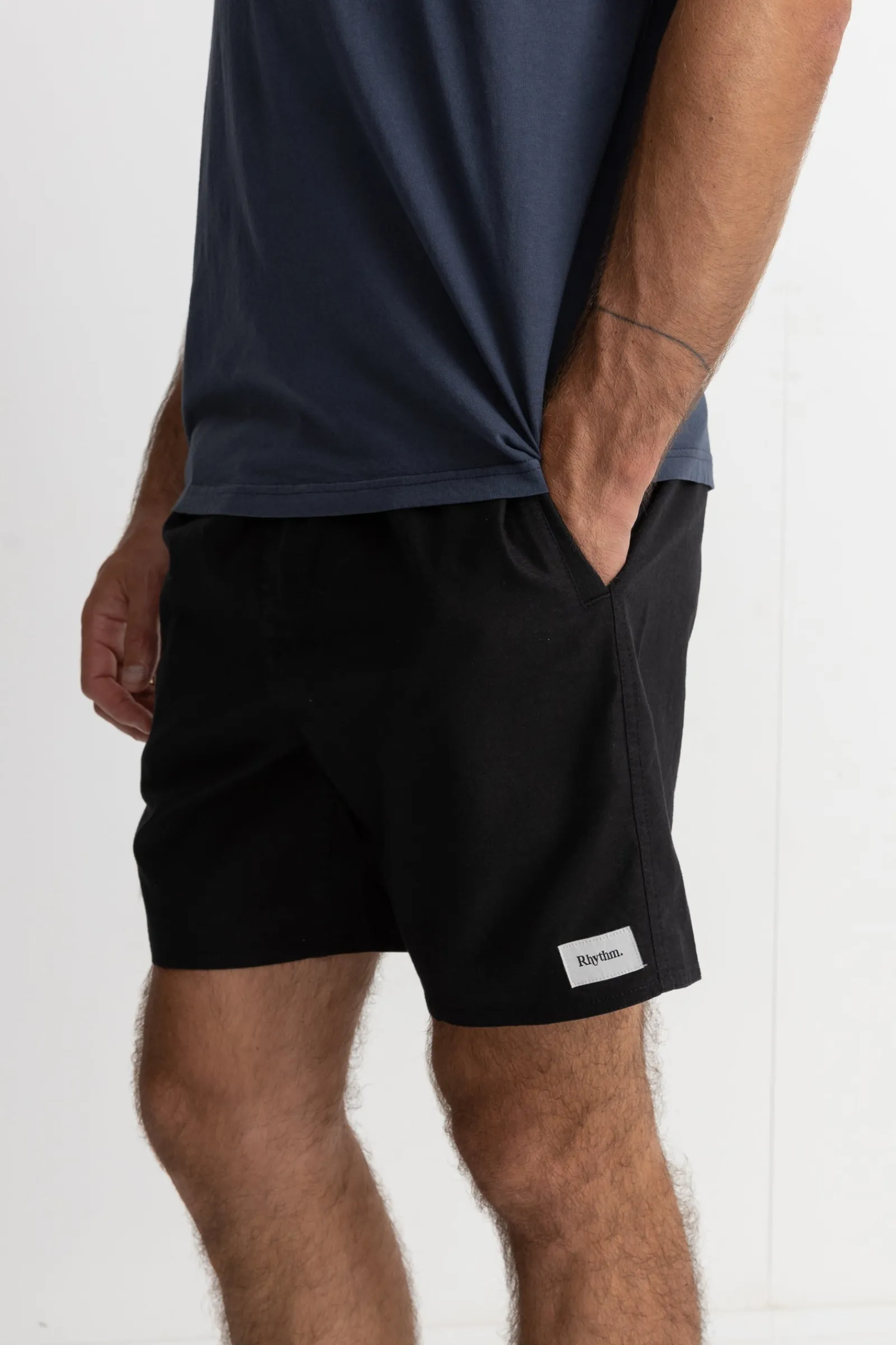 Rhythm Livin Classic Linen Jam Vintage Black- Shorts