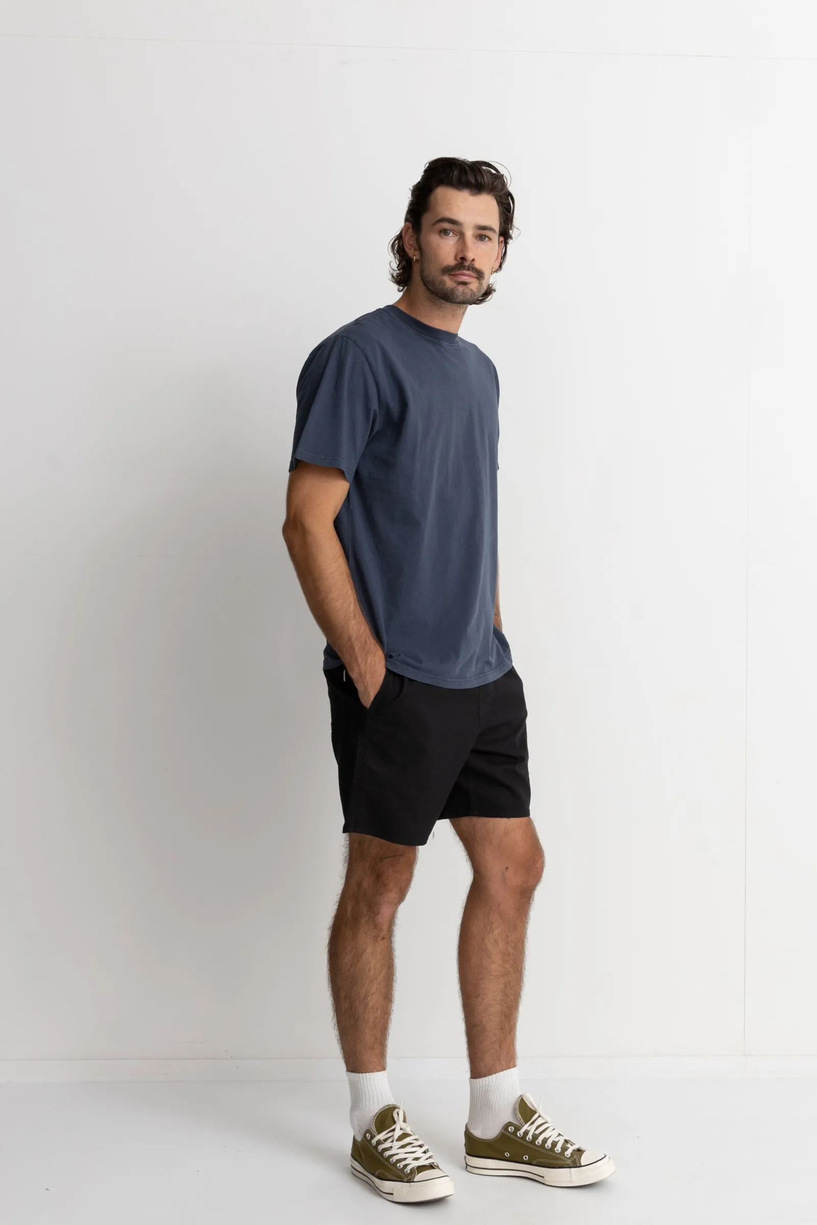 Rhythm Livin Classic Linen Jam Vintage Black- Shorts