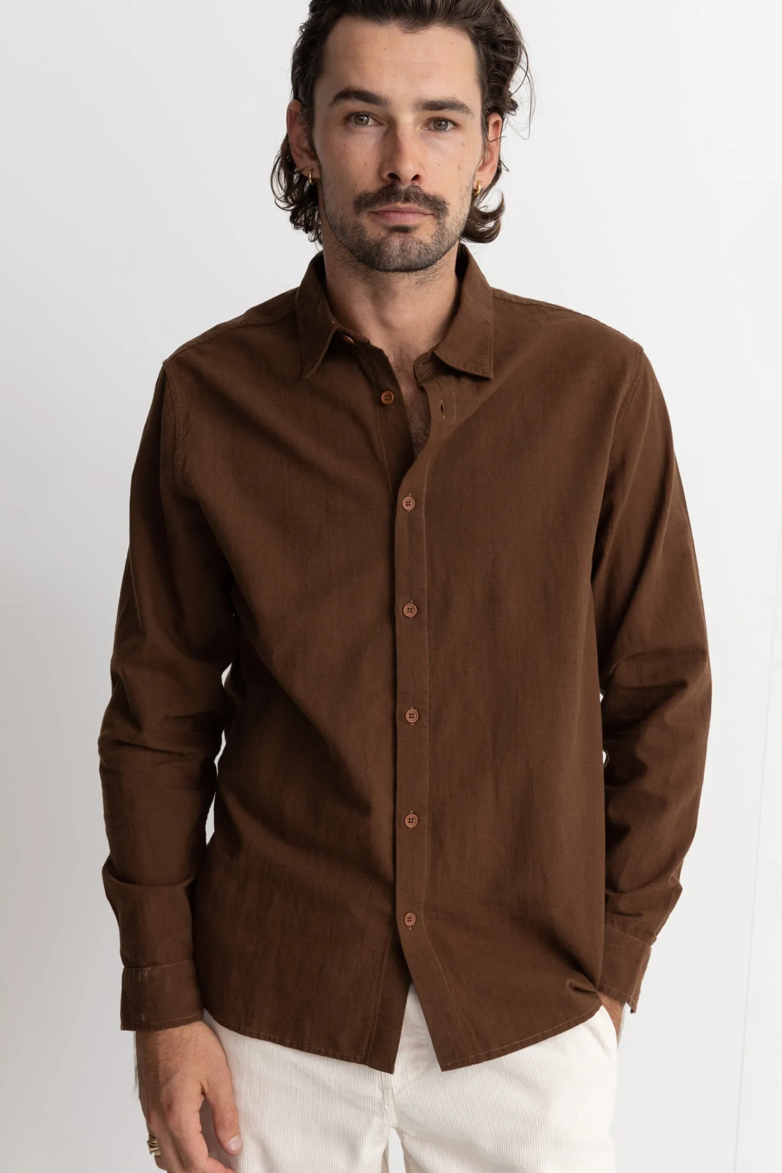 Rhythm Livin Classic Linen Ls Shirt- Woven Shirts