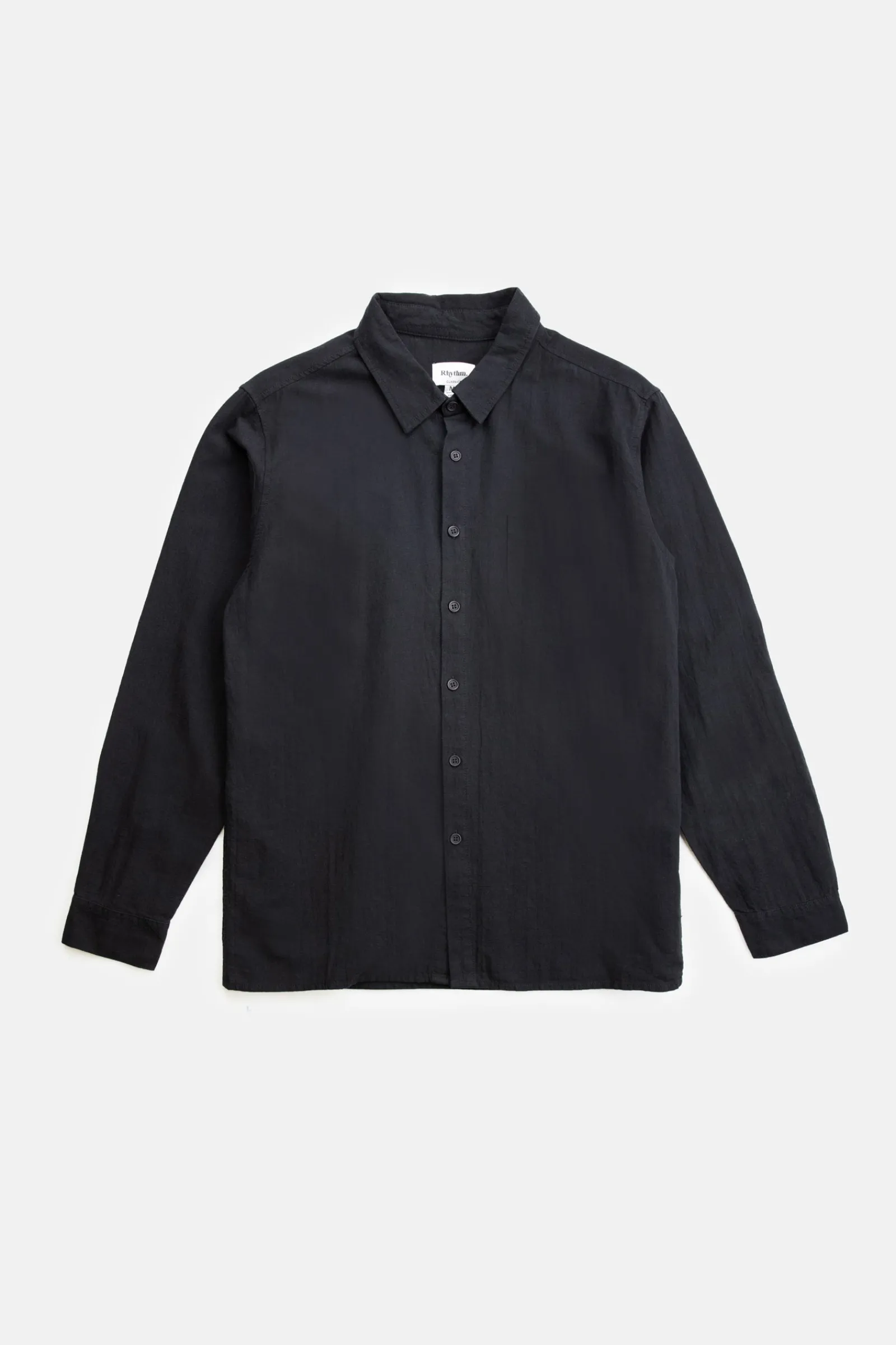 Rhythm Livin Classic Linen Ls Shirt Vintage Black- Woven Shirts