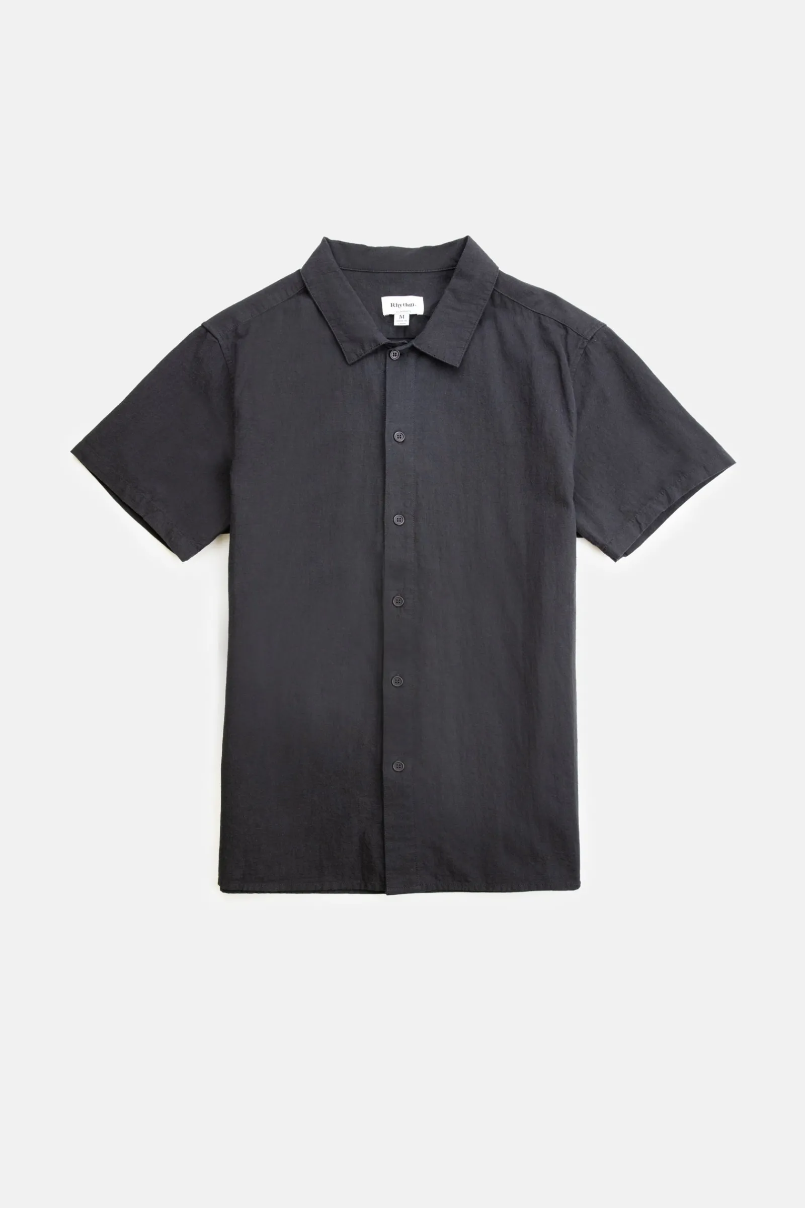 Rhythm Livin Classic Linen Ss Shirt Vintage Black- Woven Shirts