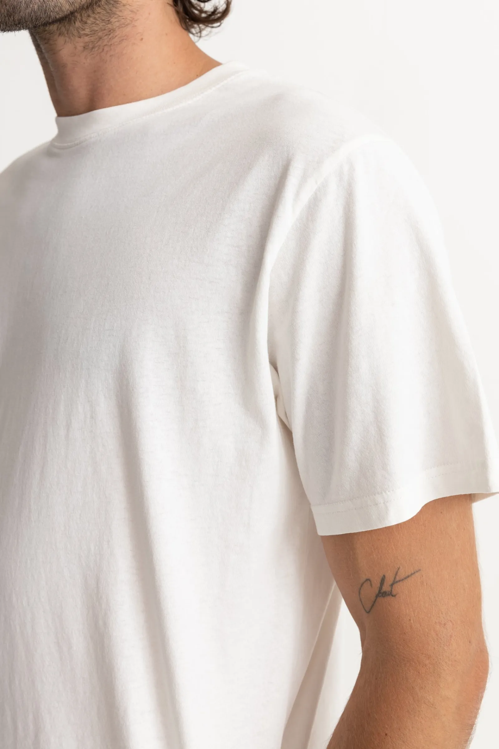 Rhythm Livin Classic Vintage Tee Vintage White- T-shirts