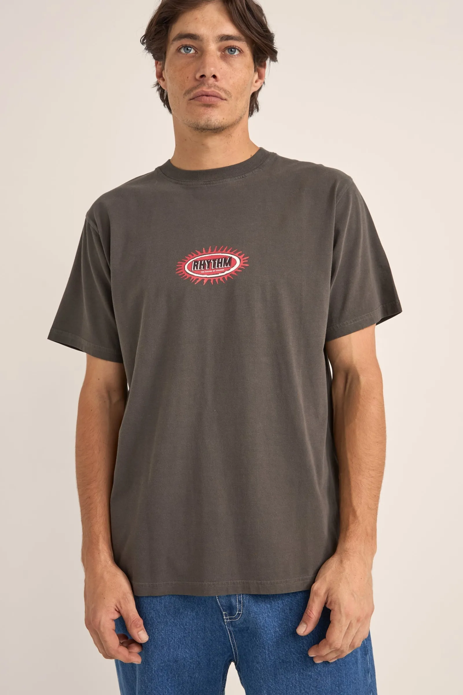Rhythm Livin Ellipse Sun SS T-Shirt Vintage Black- T-shirts