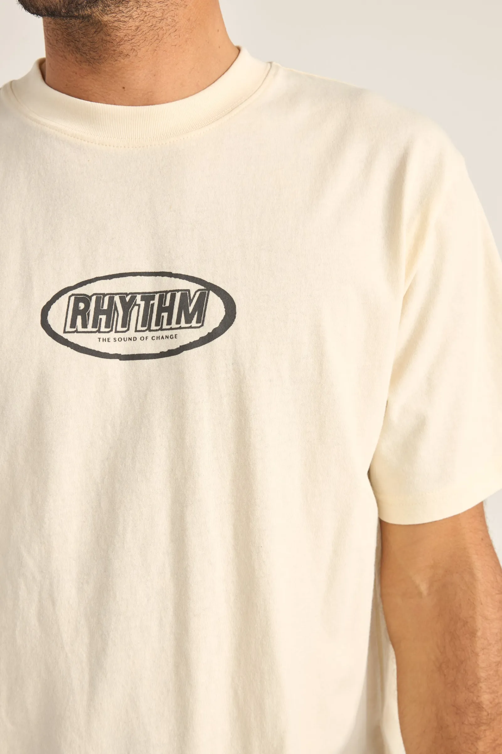 Rhythm Livin Elliptic Printed Vintage Ss T-Shirt- T-shirts