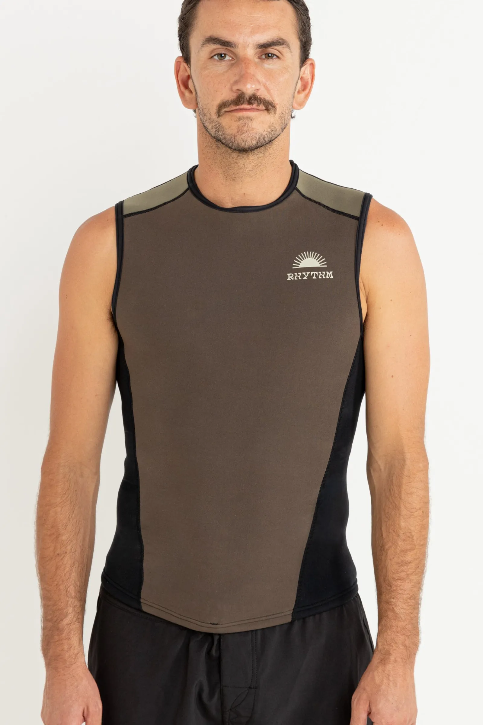 Rhythm Livin Essential Wetsuit Vest Brown- Sun & Shade | Wetsuit Tops