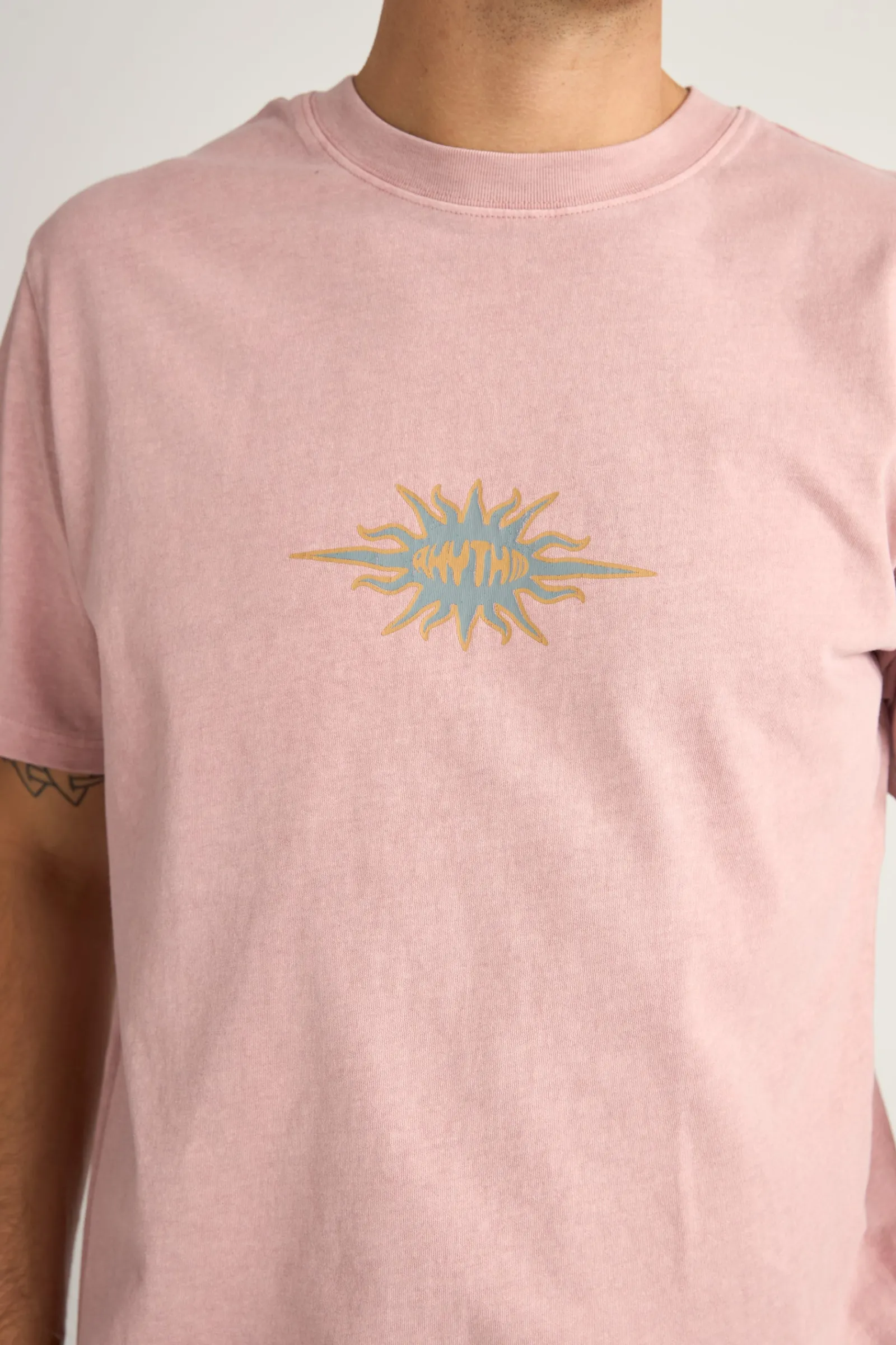 Rhythm Livin Flame Printed Vintage Ss T Shirt- T-shirts