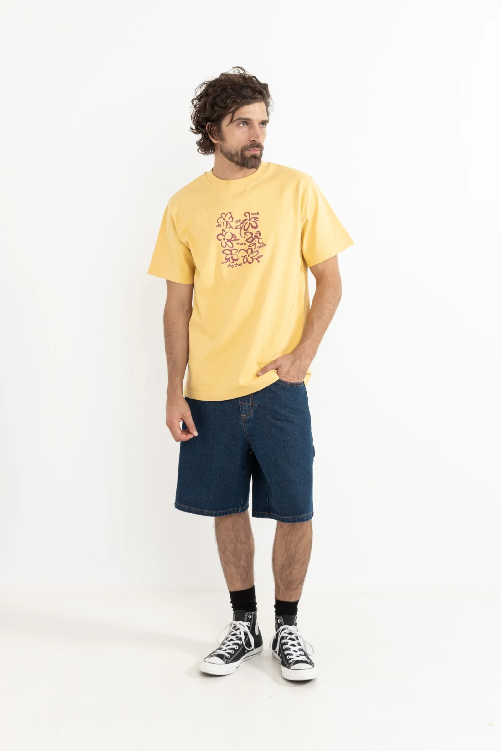 Rhythm Livin Florist Vintage Ss T-Shirt- T-shirts