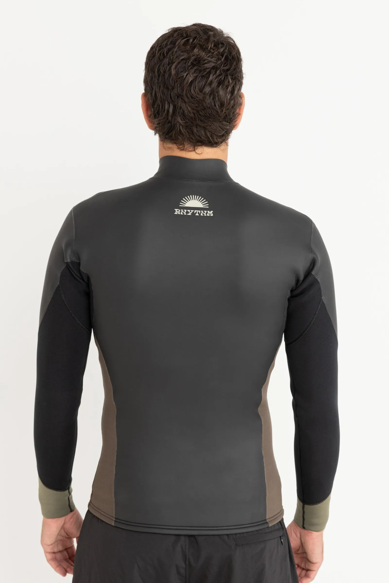 Rhythm Livin Heritage Front Zipper Jacket Black- Sun & Shade | Wetsuit Tops