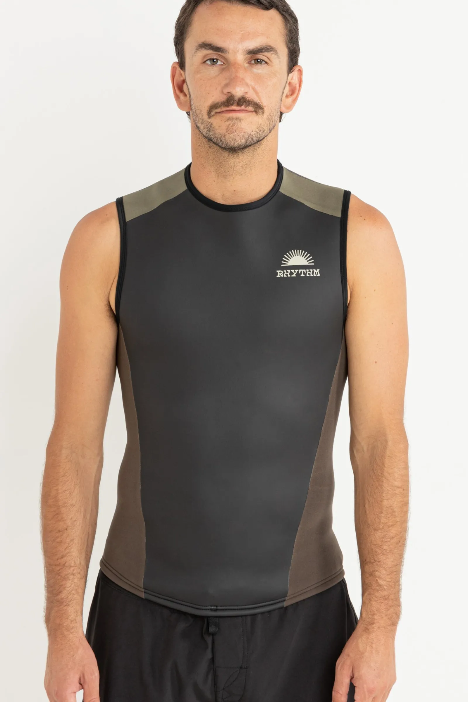 Rhythm Livin Heritage Wetsuit Vest Black- Sun & Shade | Wetsuit Tops