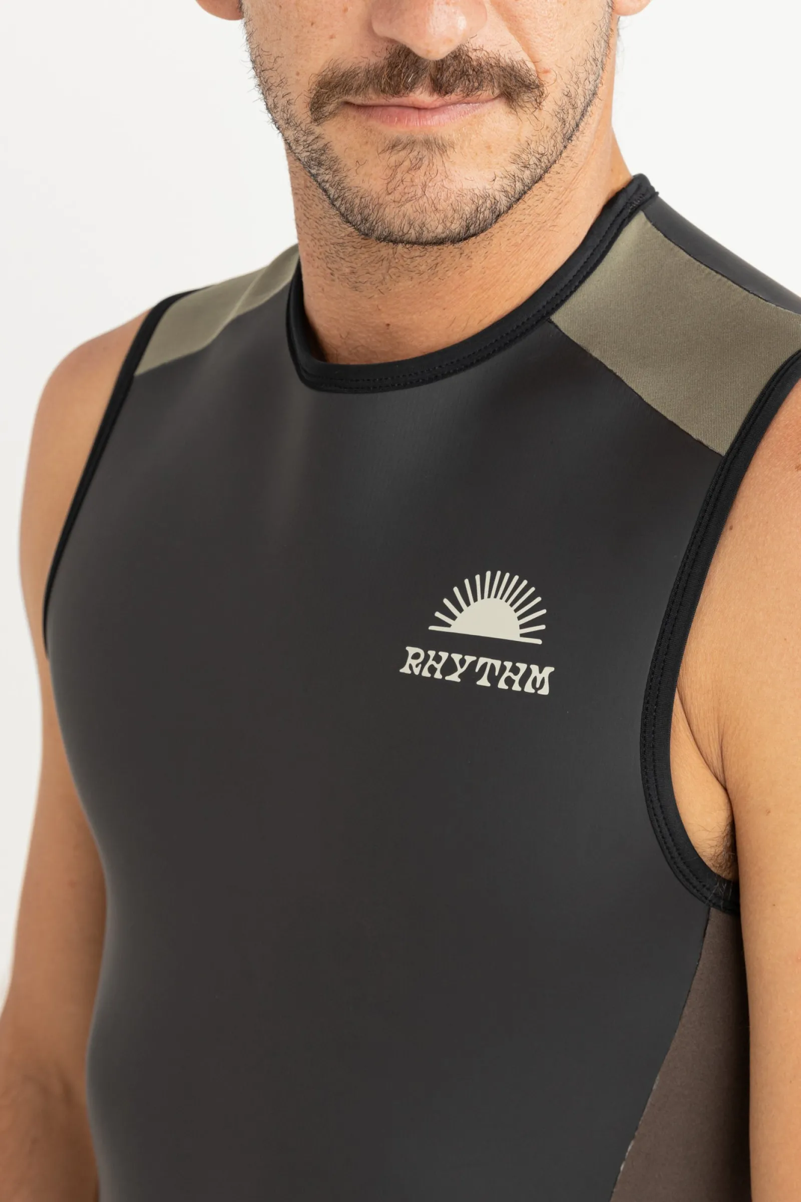 Rhythm Livin Heritage Wetsuit Vest Black- Sun & Shade | Wetsuit Tops