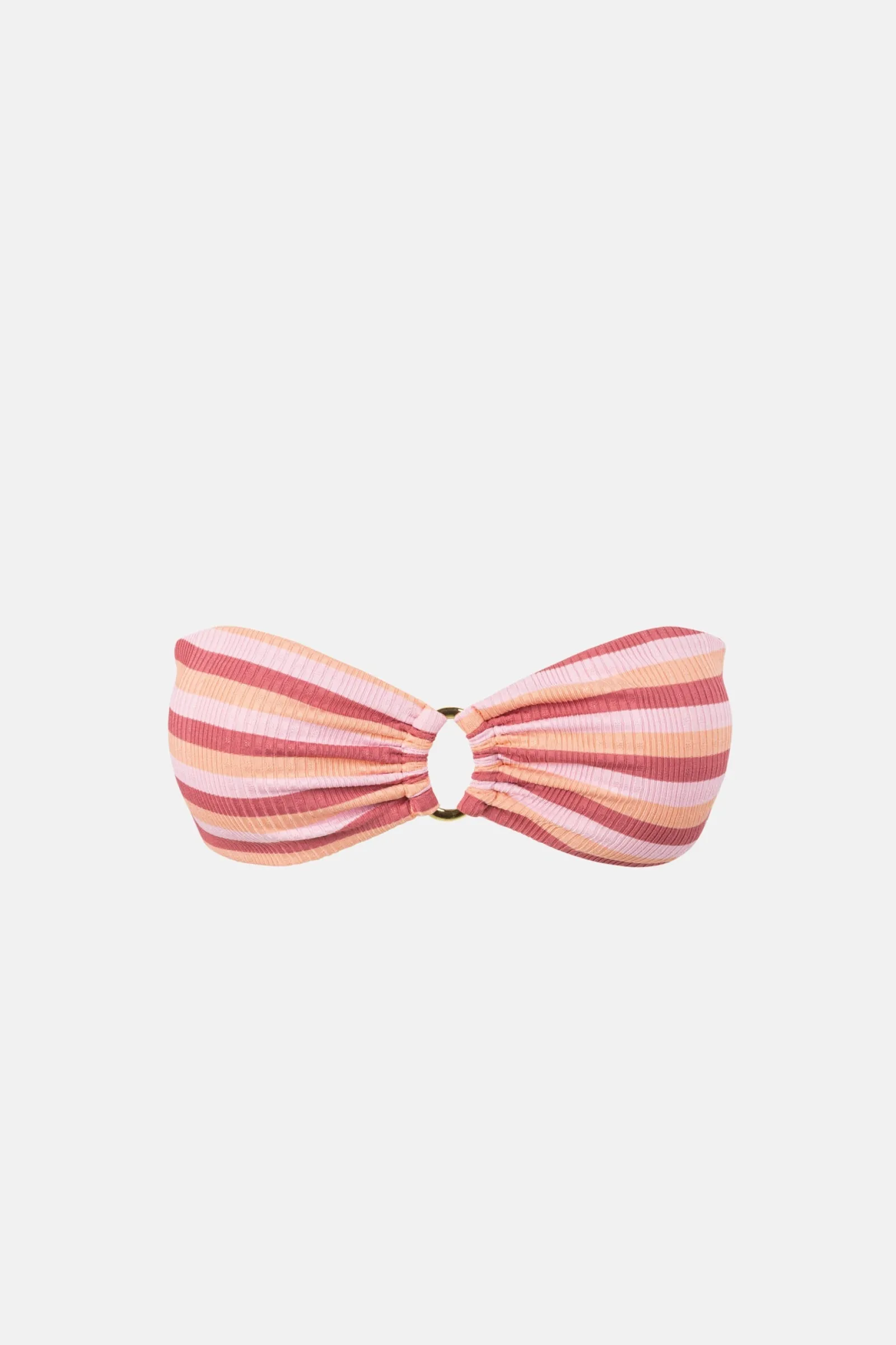 Rhythm Livin Ibiza Stripe Rib Bandeau Top-Women Swim Tops