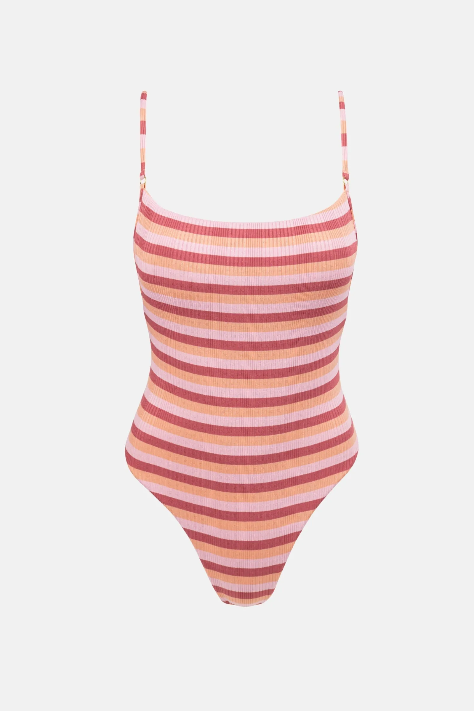 Rhythm Livin Ibiza Stripe Rib One Piece-Women One Piece Swim