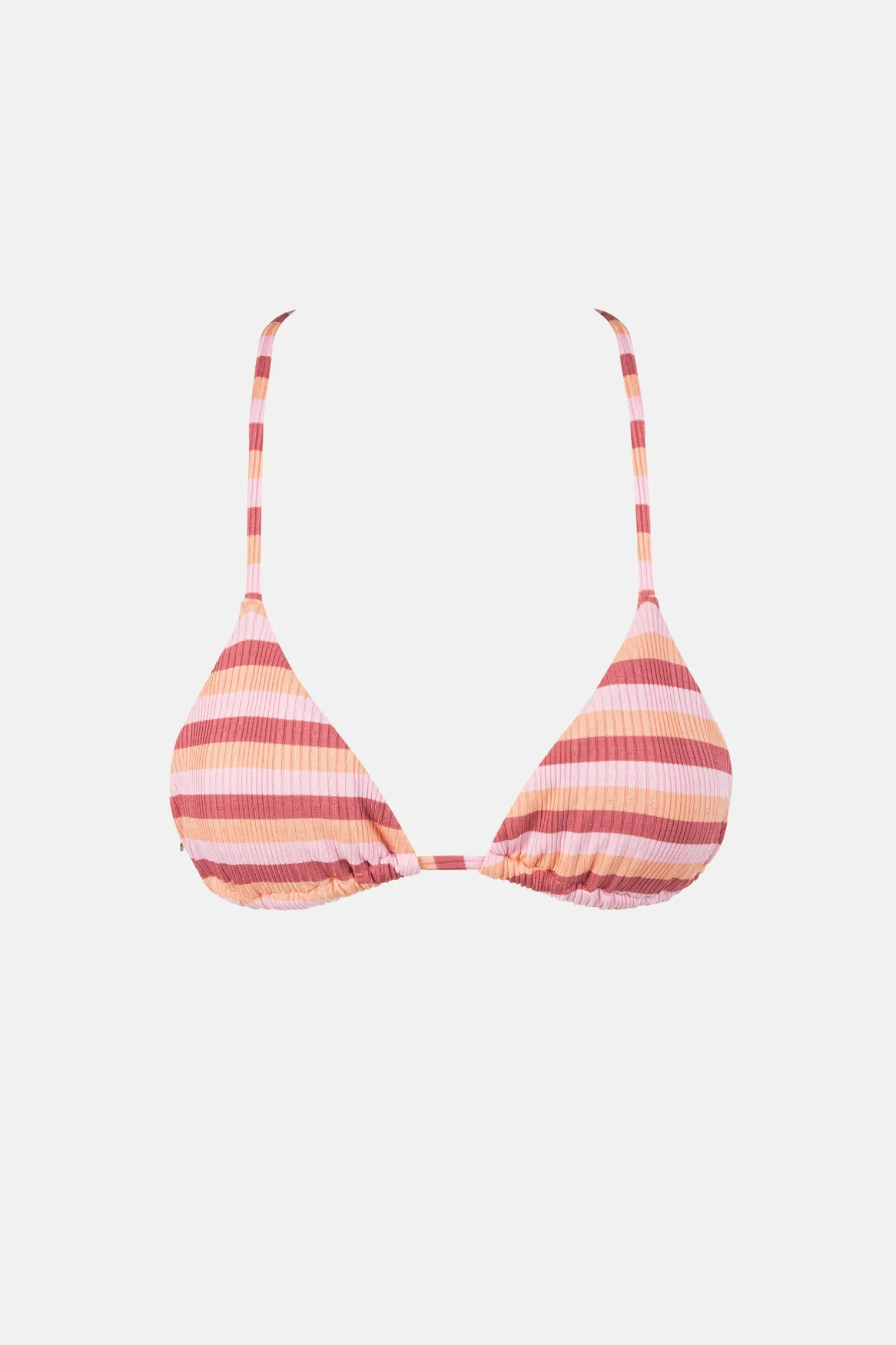 Rhythm Livin Ibiza Stripe Rib Slide Tri Top-Women Swim Tops