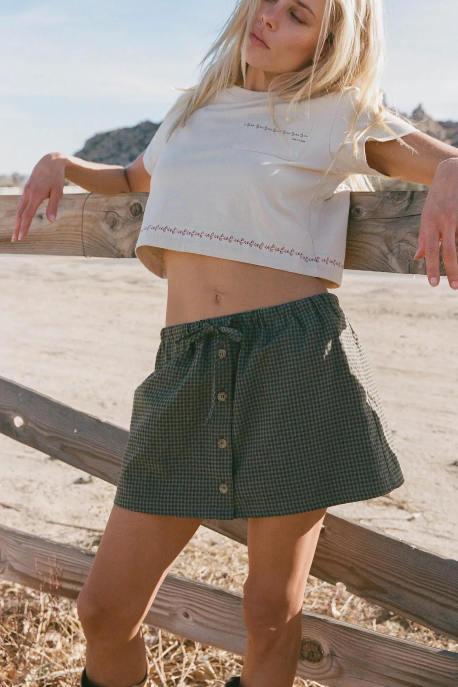 Rhythm Livin Louise Check Skort-Women Skirts | Shorts