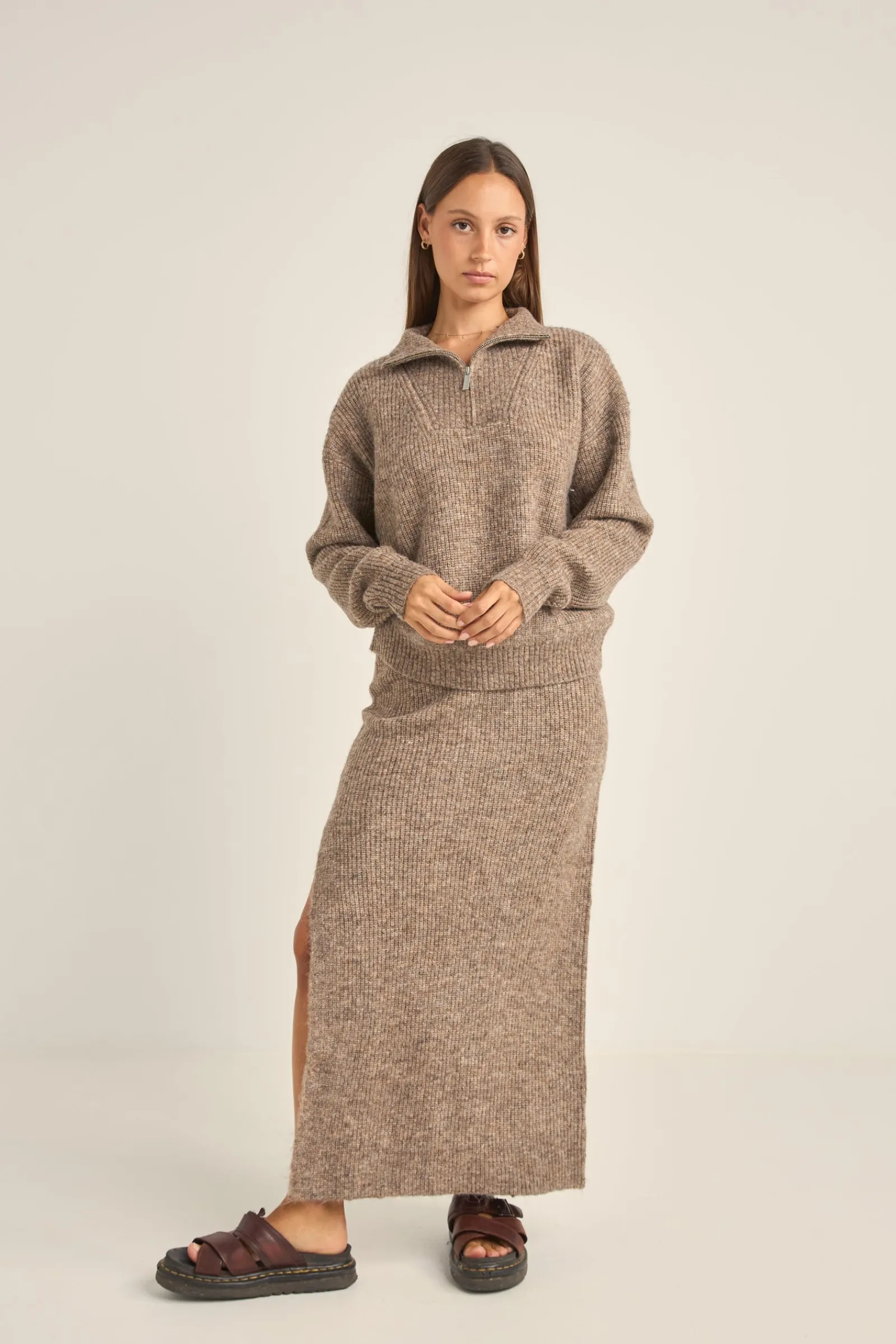 Rhythm Livin Quinn Knit Midi Skirt-Women Skirts