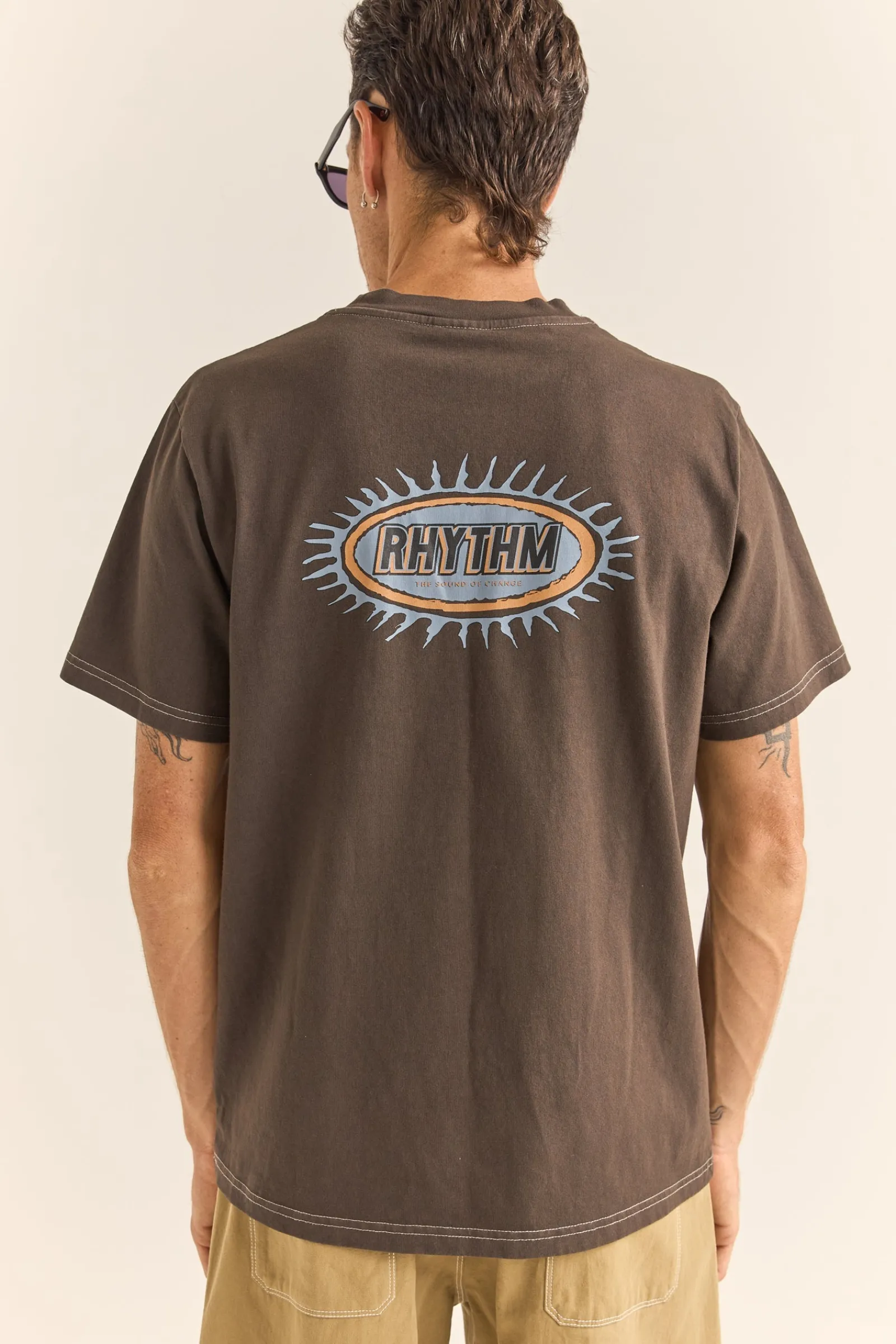 Rhythm Livin Rays Vintage Ss T-Shirt Vintage Black- T-shirts
