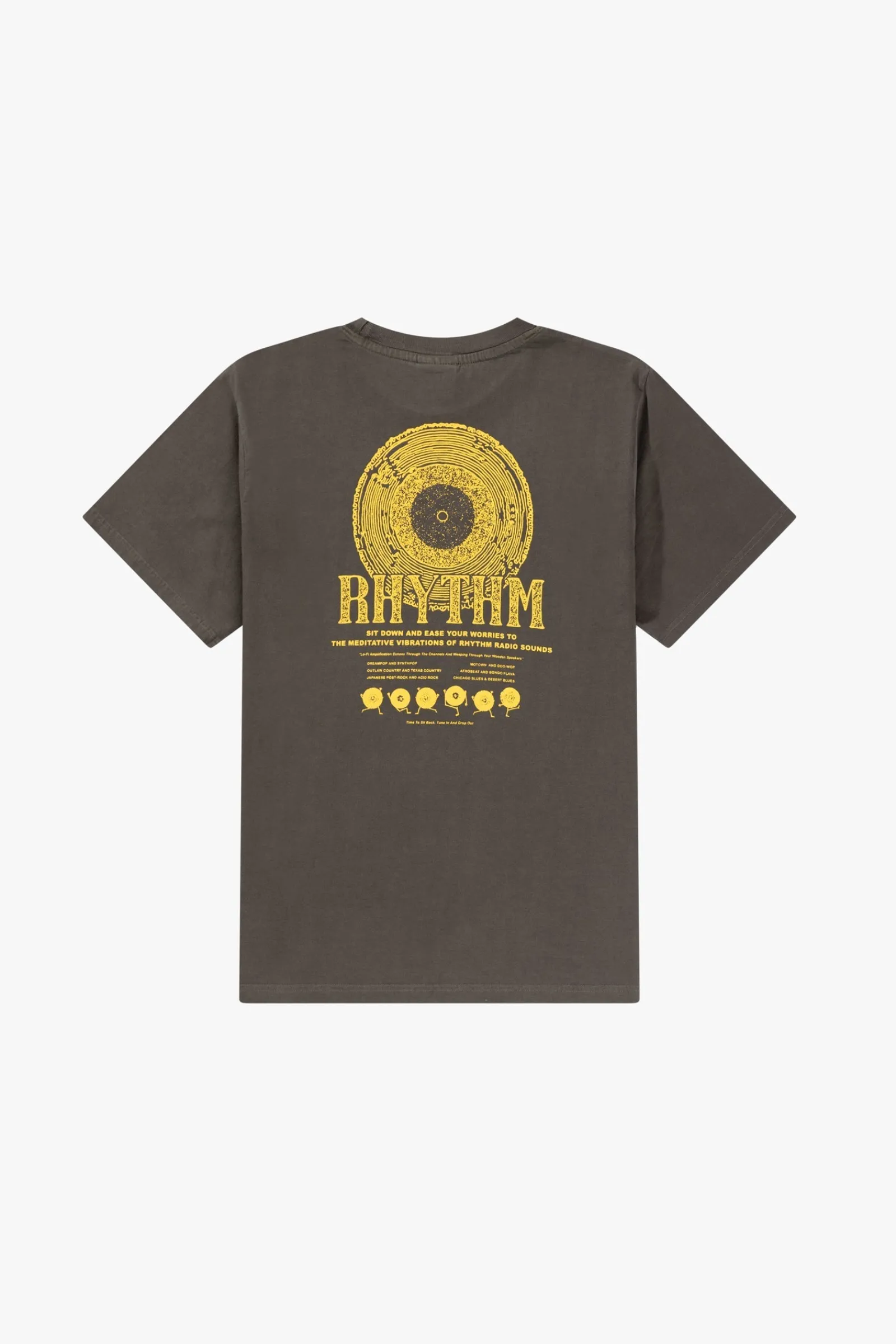Rhythm Livin Record Vintage Ss T-Shirt Vintage Black- T-shirts
