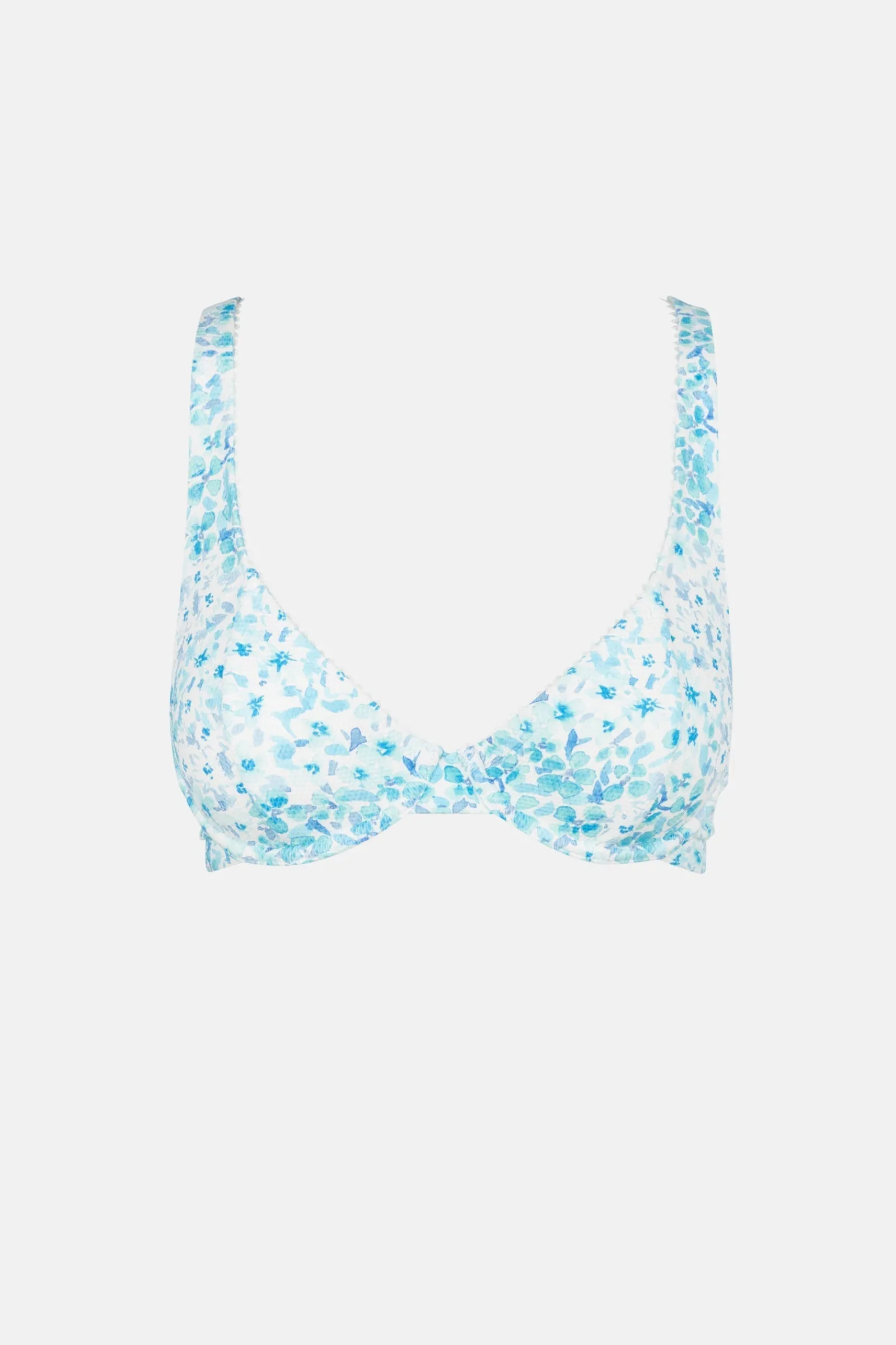 Rhythm Livin Serenity Floral Panelled Underwire Top-Women Swim Tops