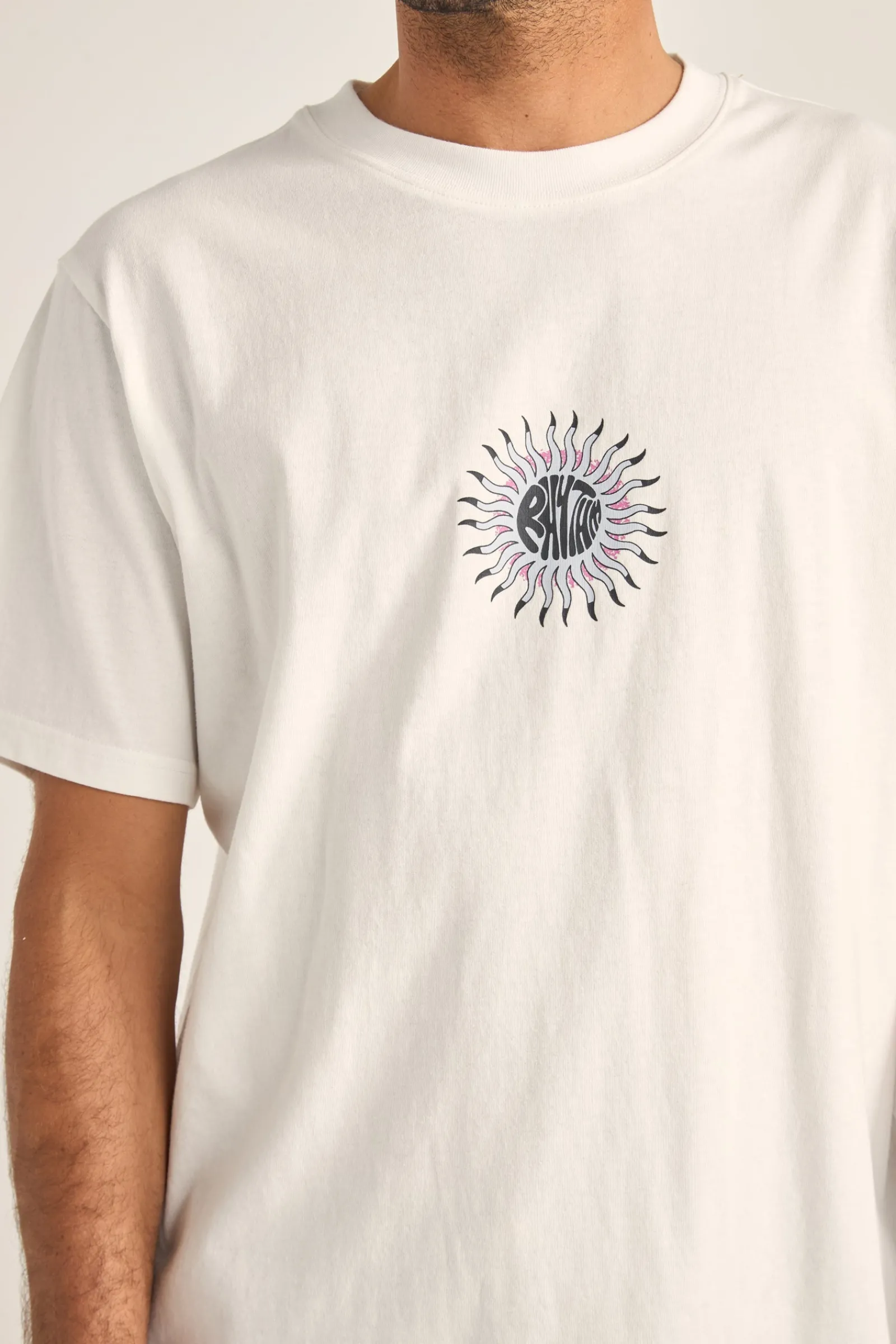 Rhythm Livin Sun Beams Vintage Ss T-Shirt Vintage White- T-shirts