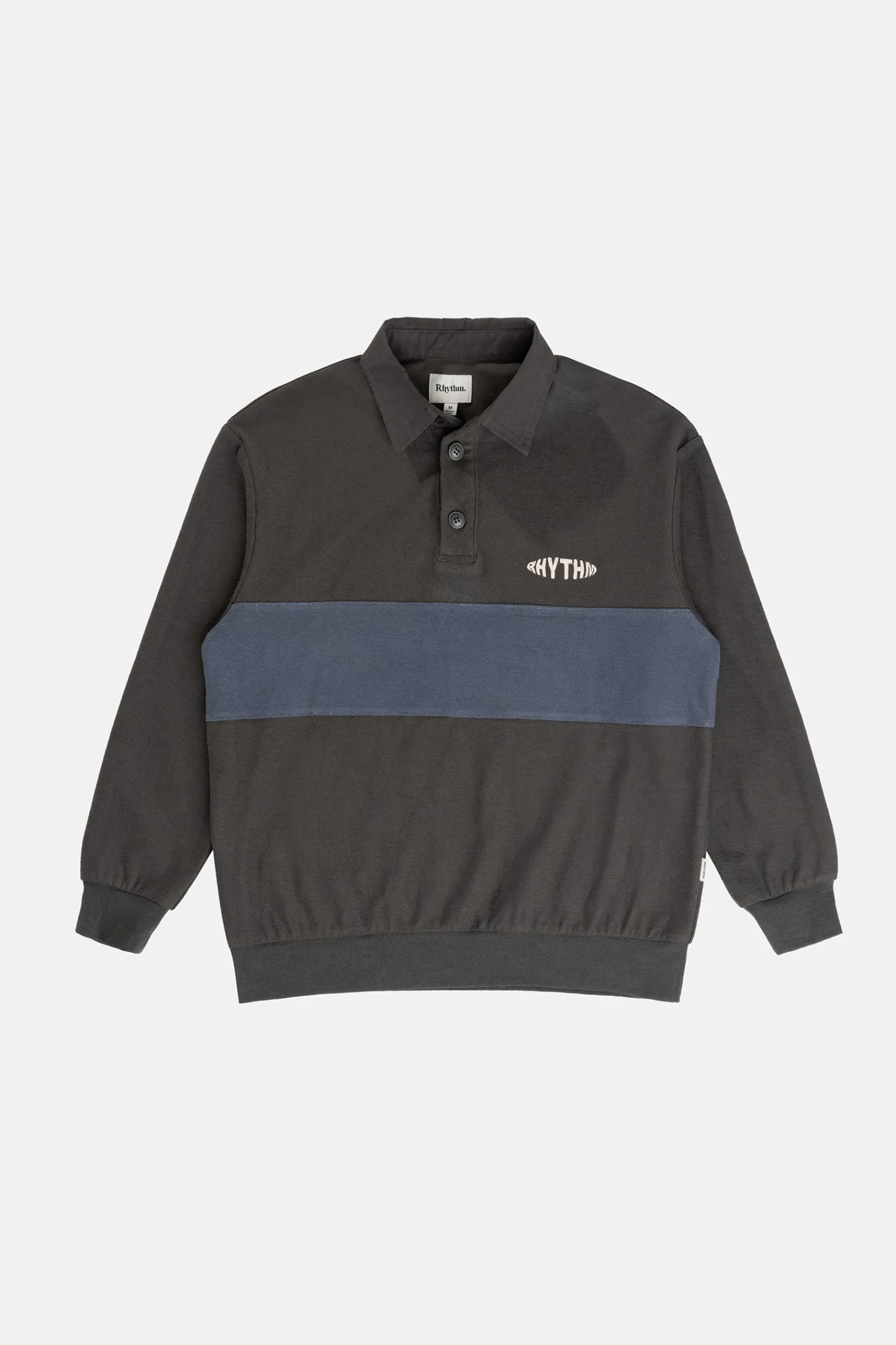 Rhythm Livin Terry Vintage Ls Rugby Shirt- Woven Shirts