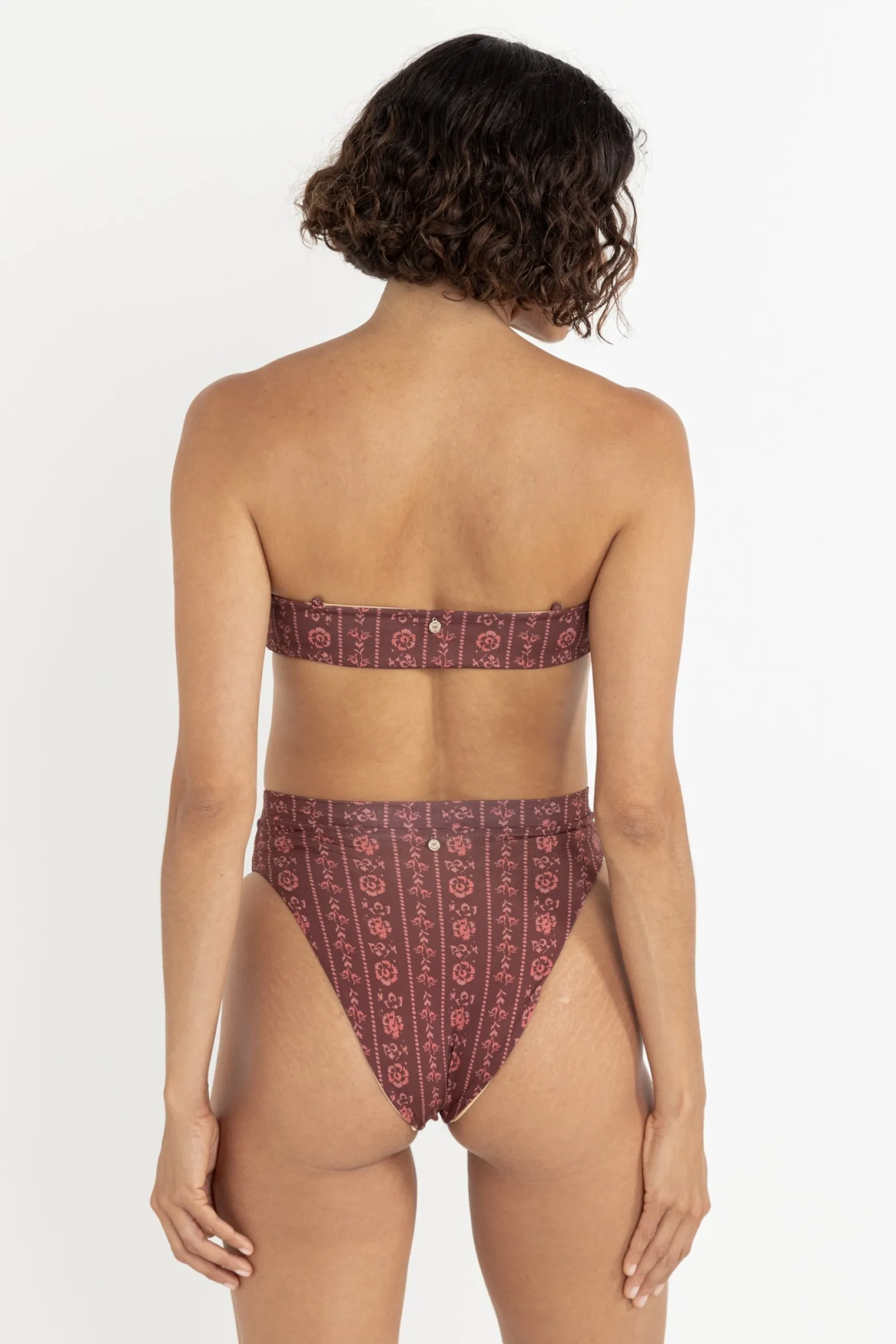 Rhythm Livin Vintage Floral Bandeau Top-Women Swim Tops