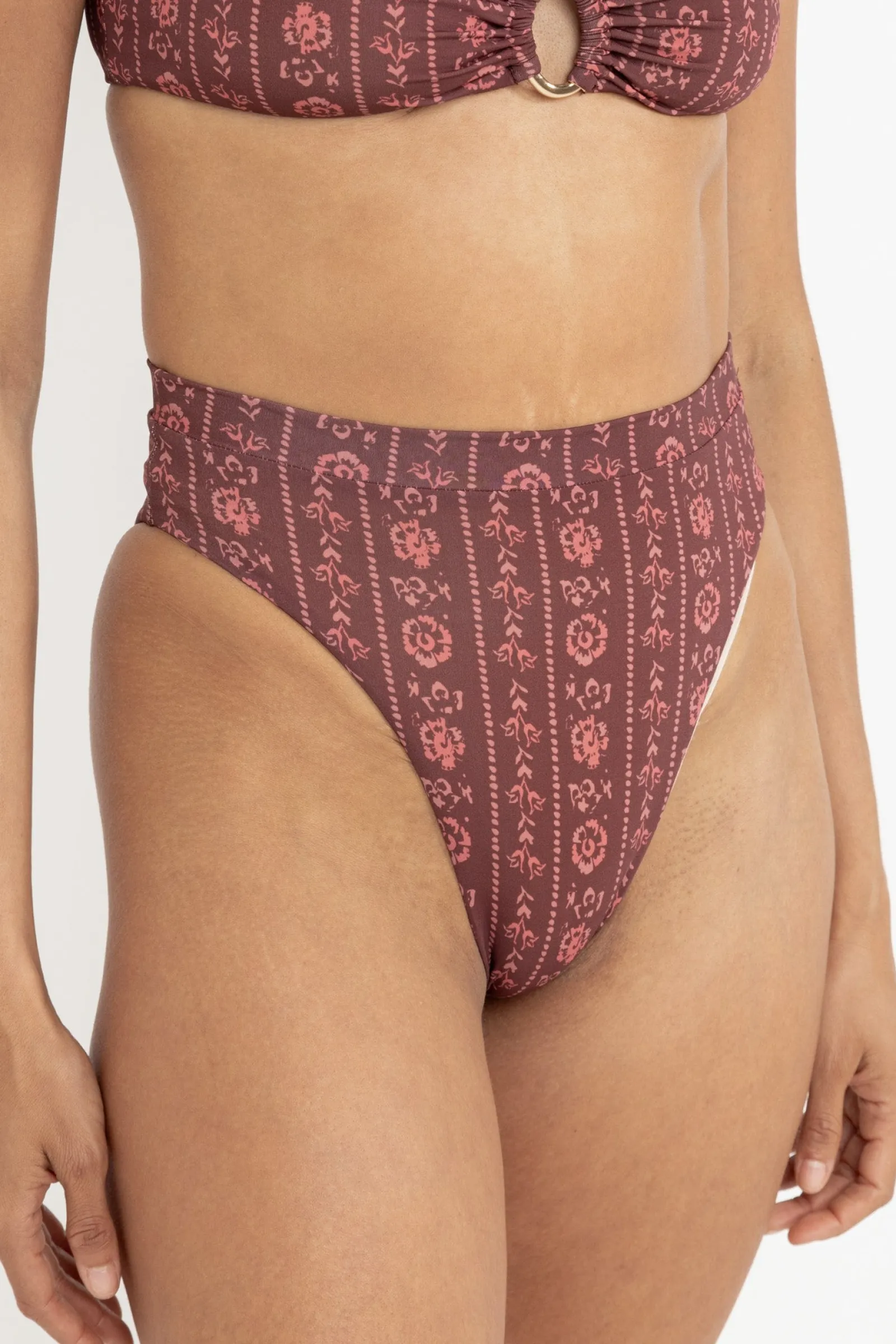 Rhythm Livin Vintage Floral Hi Waist Pant-Women Swim Bottoms