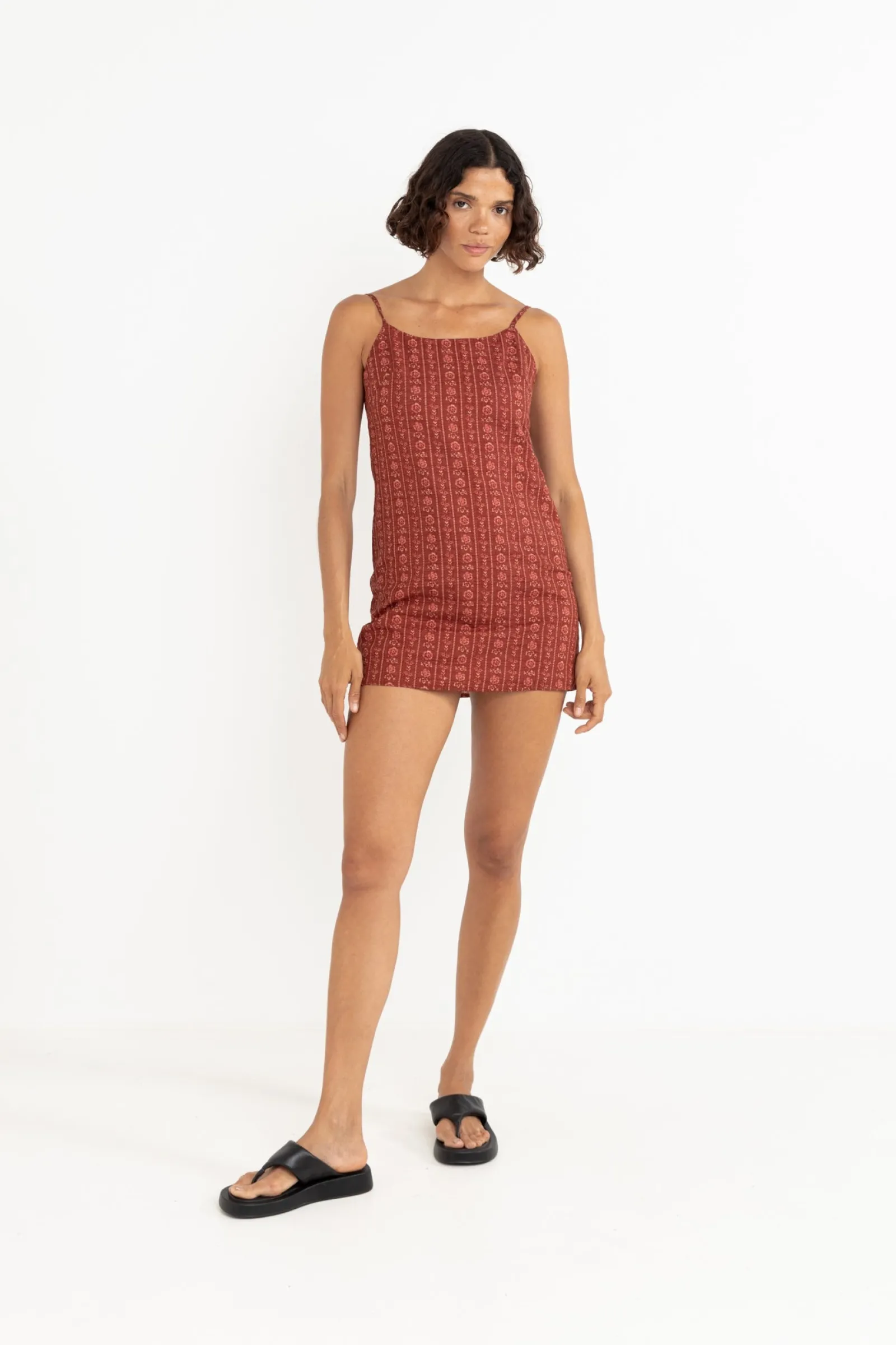 Rhythm Livin Vintage Floral Mini Dress-Women Dresses