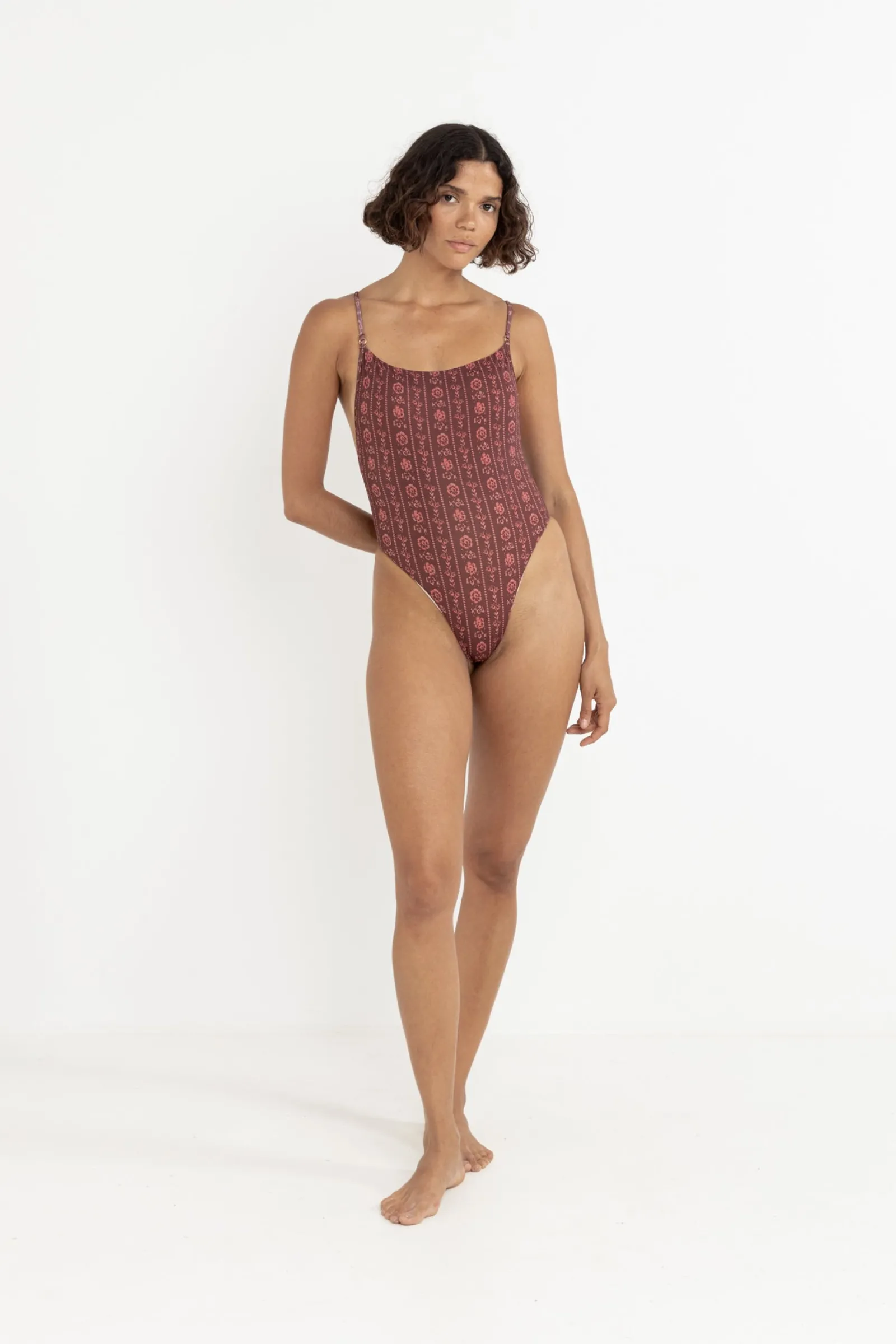 Rhythm Livin Vintage Floral One Piece-Women One Piece Swim