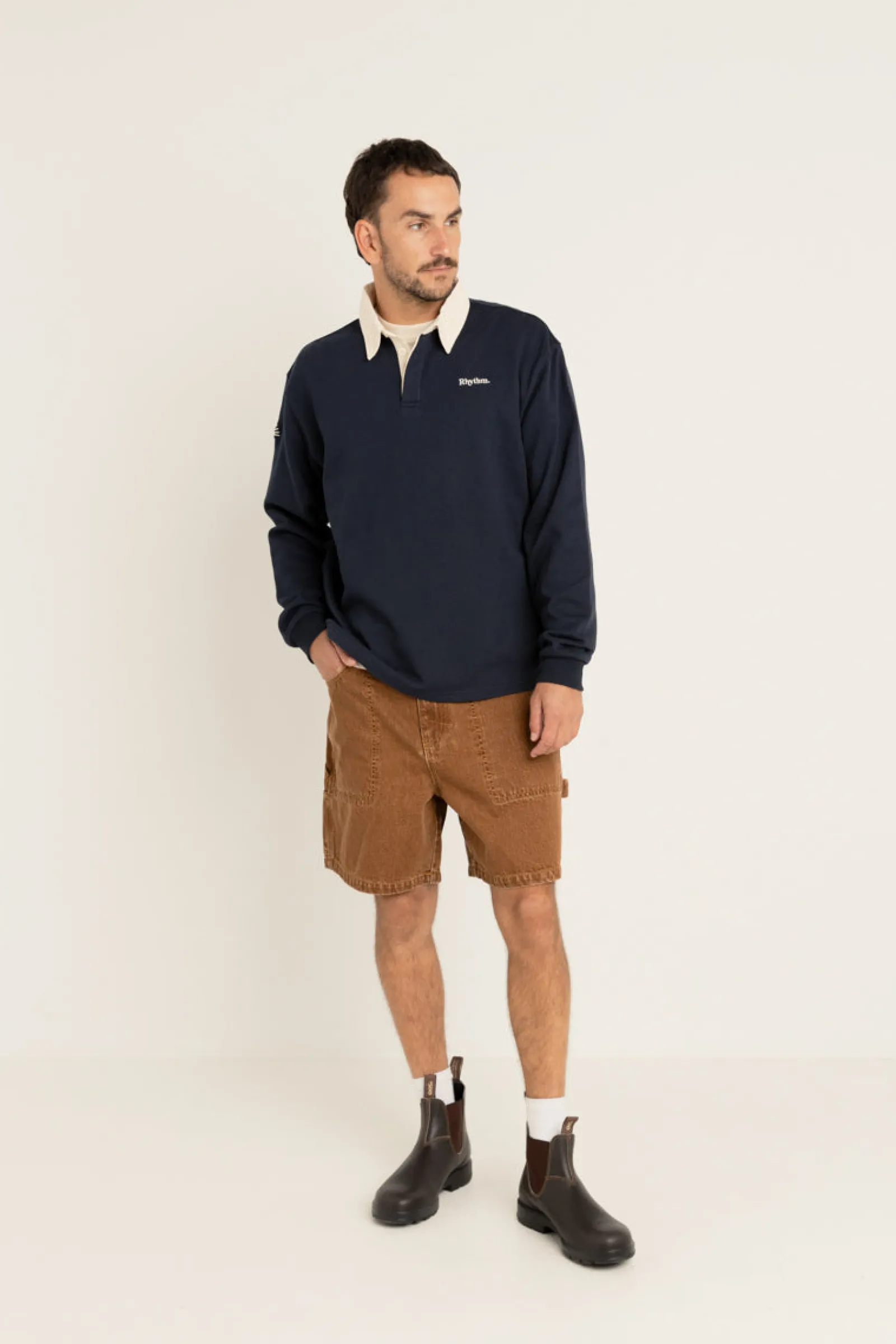 Rhythm Livin Vintage Rugby Ls Polo- Woven Shirts