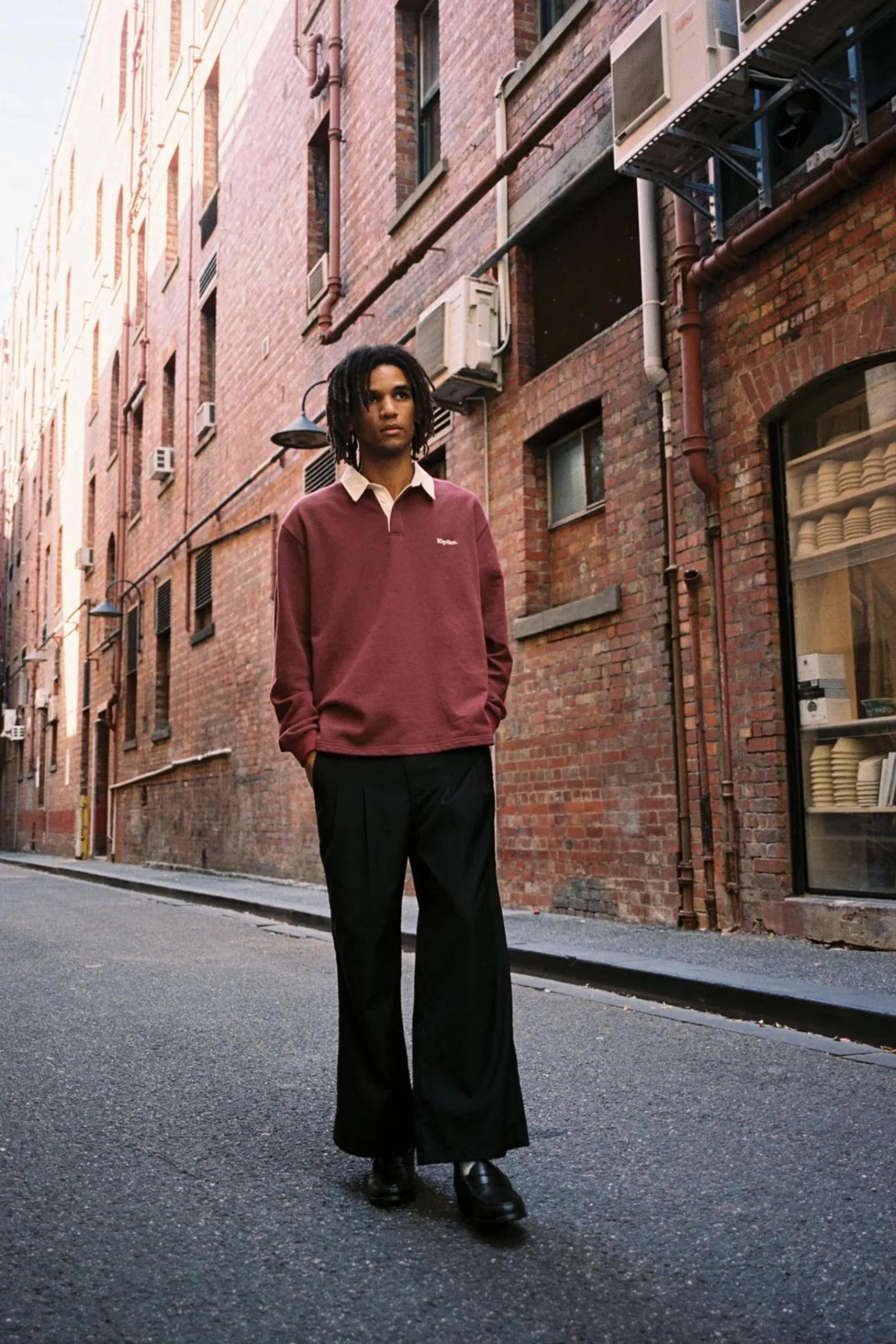 Rhythm Livin Vintage Rugby Ls Polo- Woven Shirts