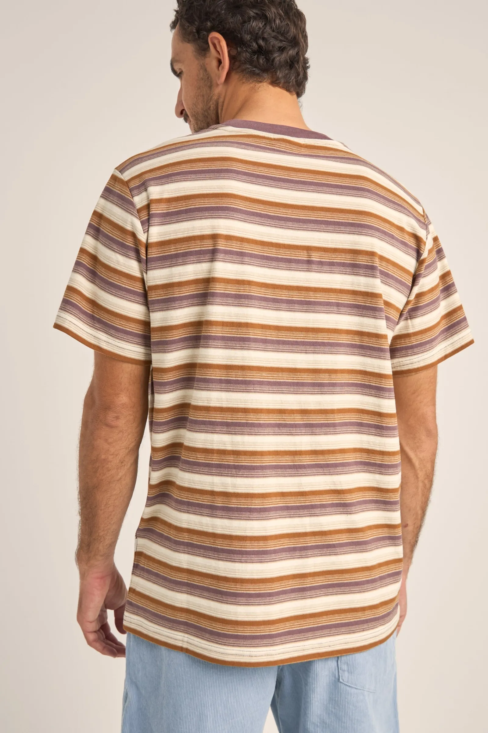 Rhythm Livin Vintage Stripe SS T-Shirt- T-shirts